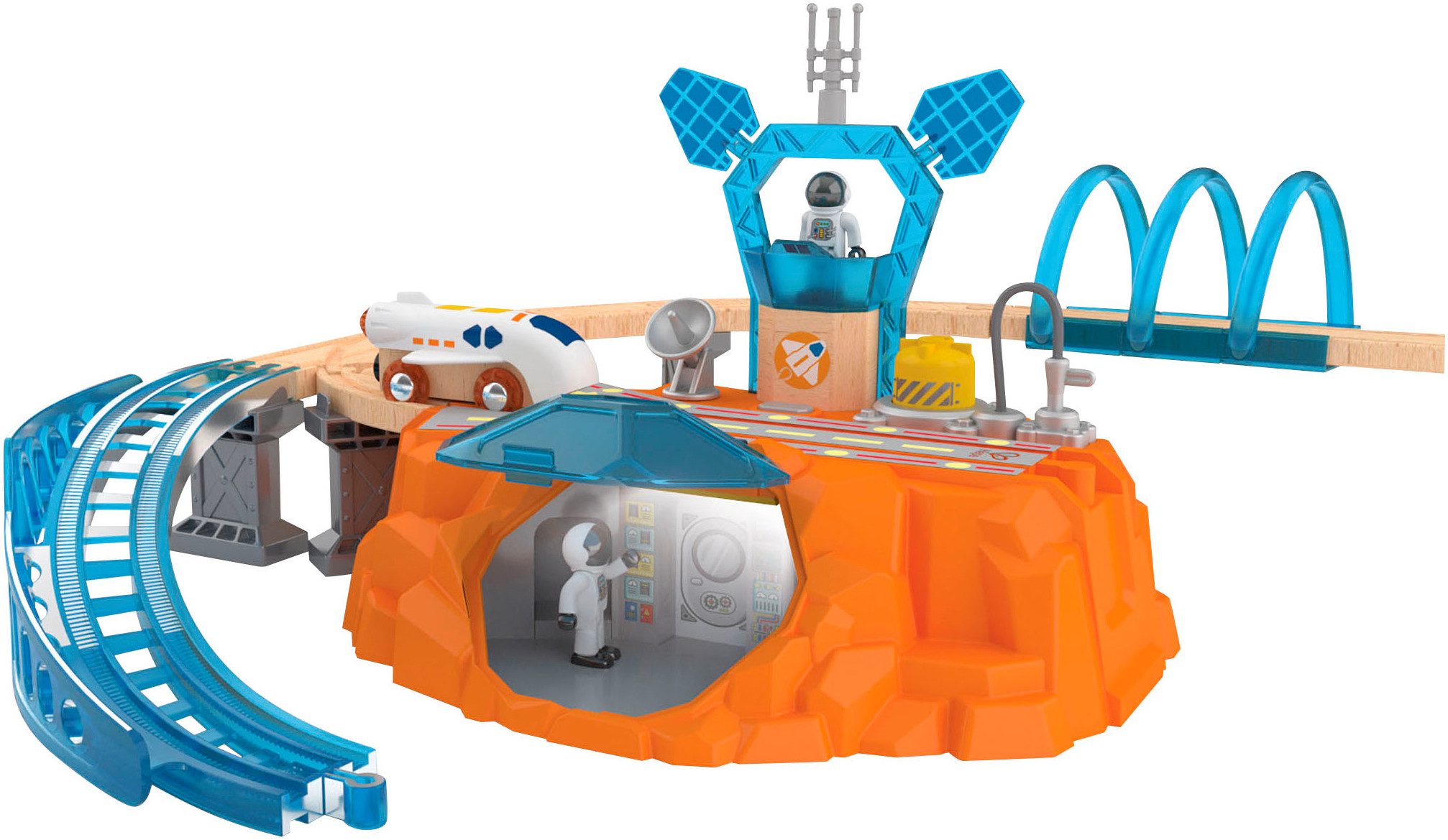 Hape Speelgoed spoorweg Treinset - Mars-verkenning (48-delig)