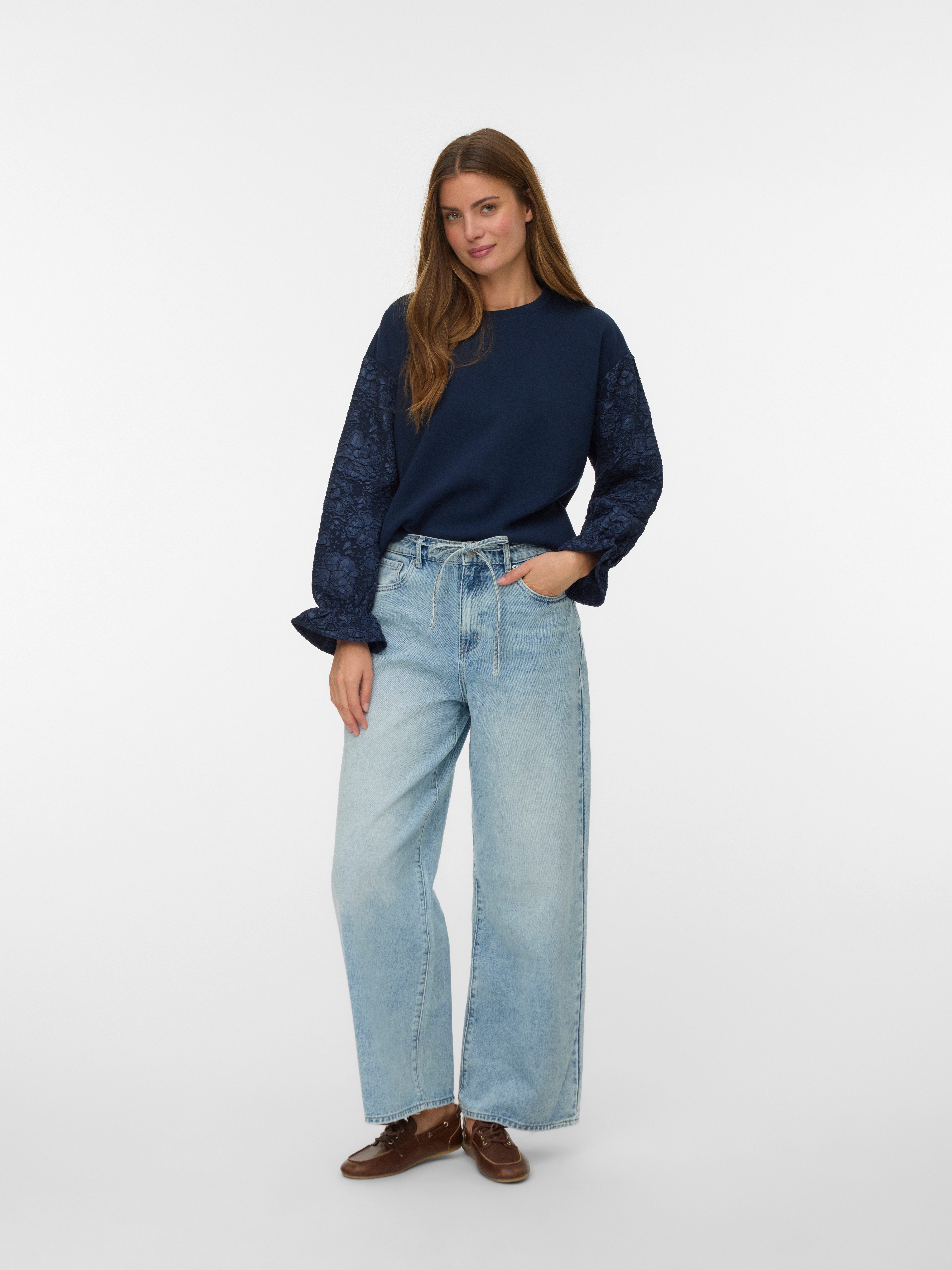 Vero Moda Wijde jeans VMWIEN MR WIDE BELT JEANS SI338 NOOS