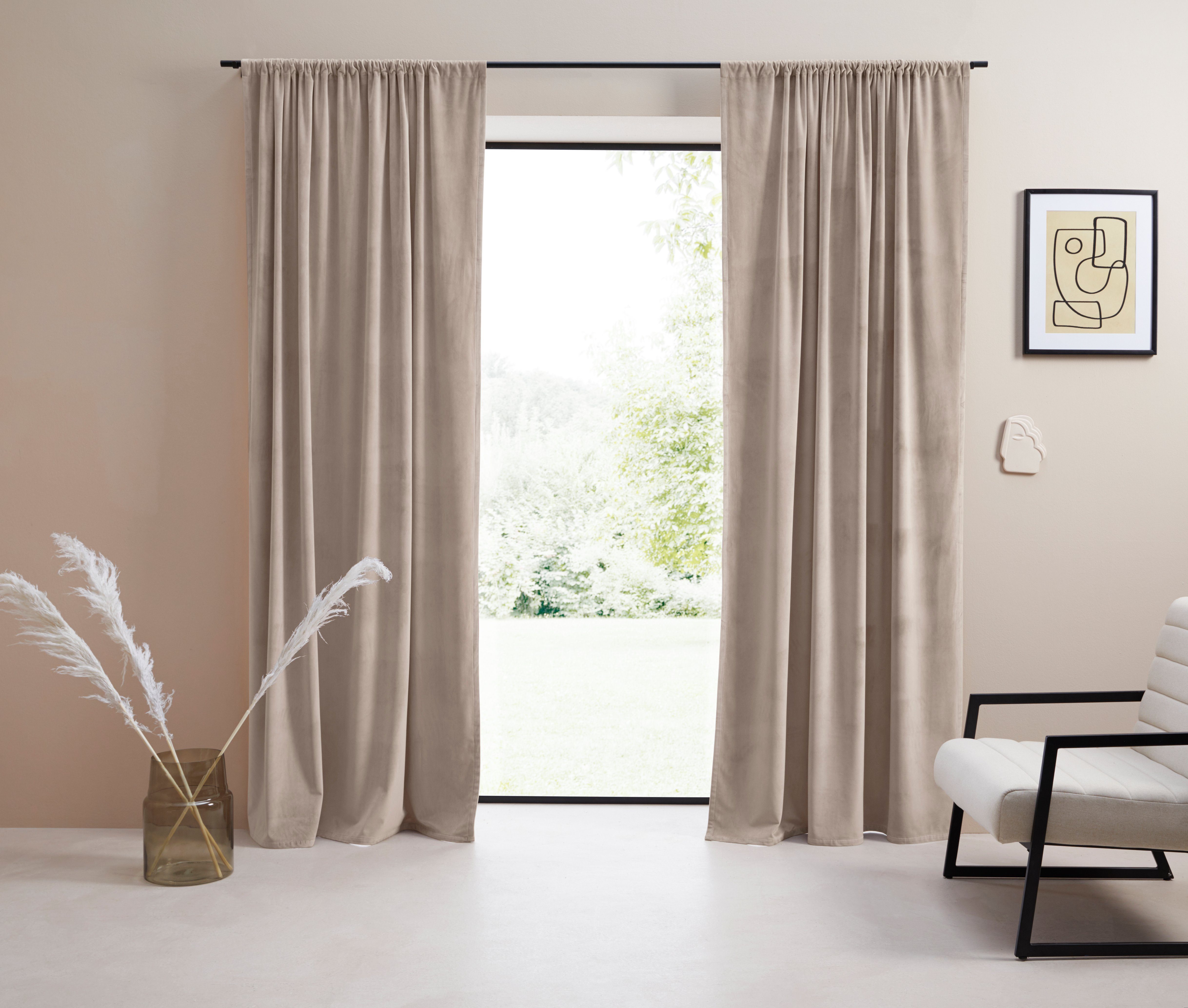 LeGer Home by Lena Gercke Gordijn Fluweel Ladina ondoorzichtig, geweven, verschillende maten, 1 stuk, bestseller (1 stuk) kant & klaar gordijnen maat