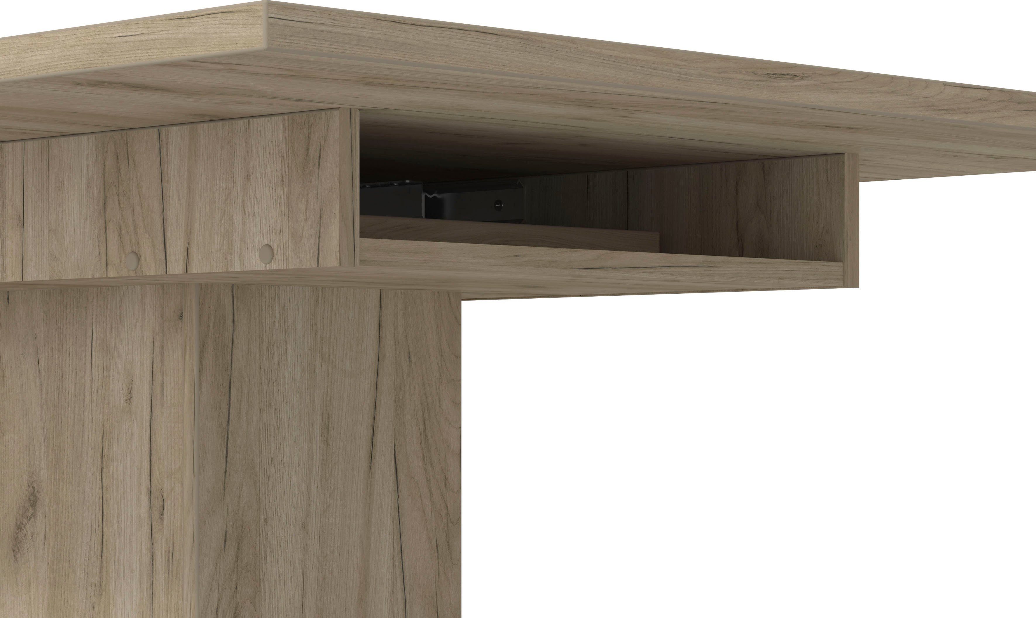 Home affaire Eettafel SABRINA Breedte 160 cm, uittrekfunctie
