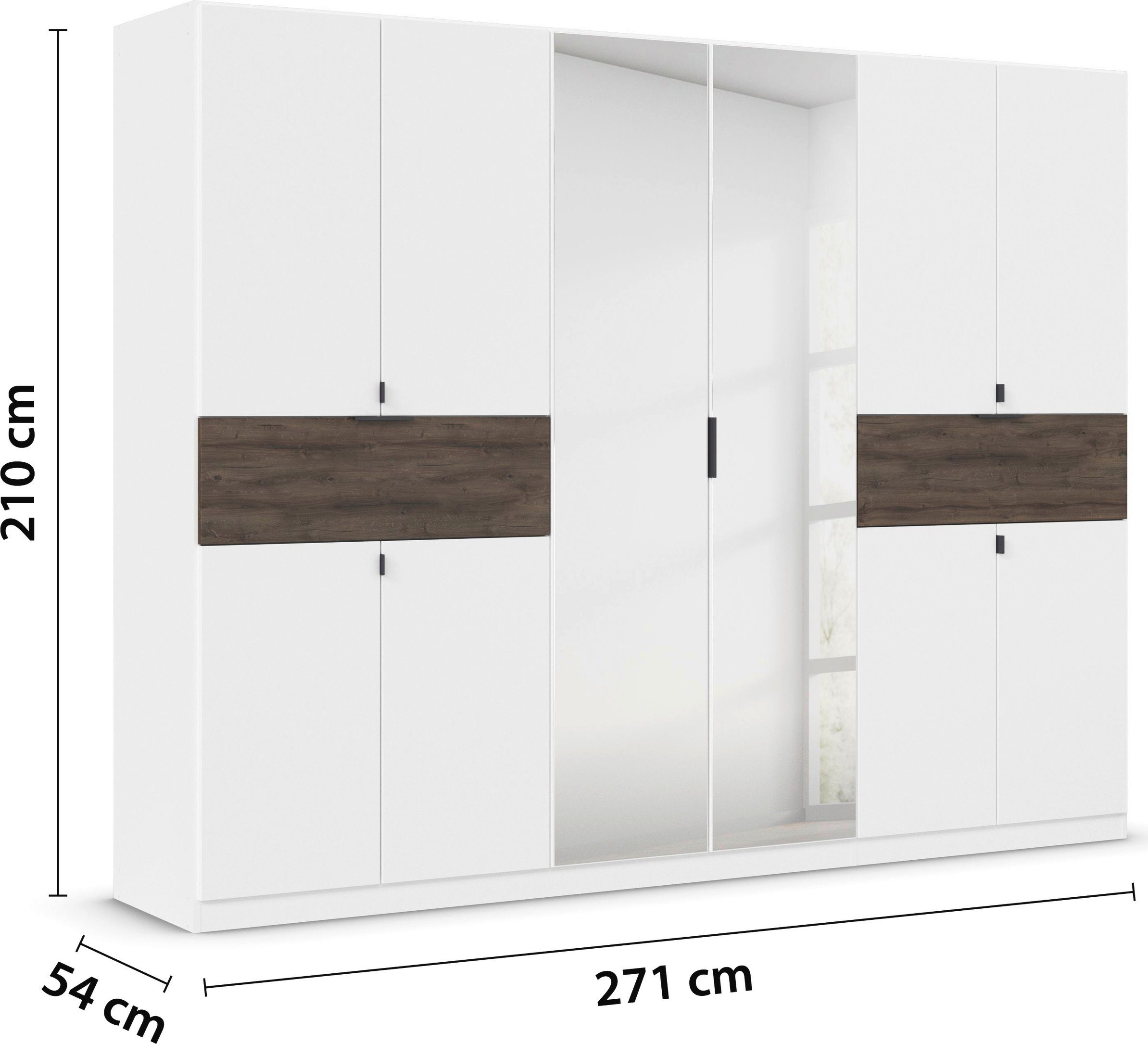 rauch Draaideurkast Kledingkast kast garderobe waskast TICAO met 2 ruime lades, veel opbergruimte made in germany