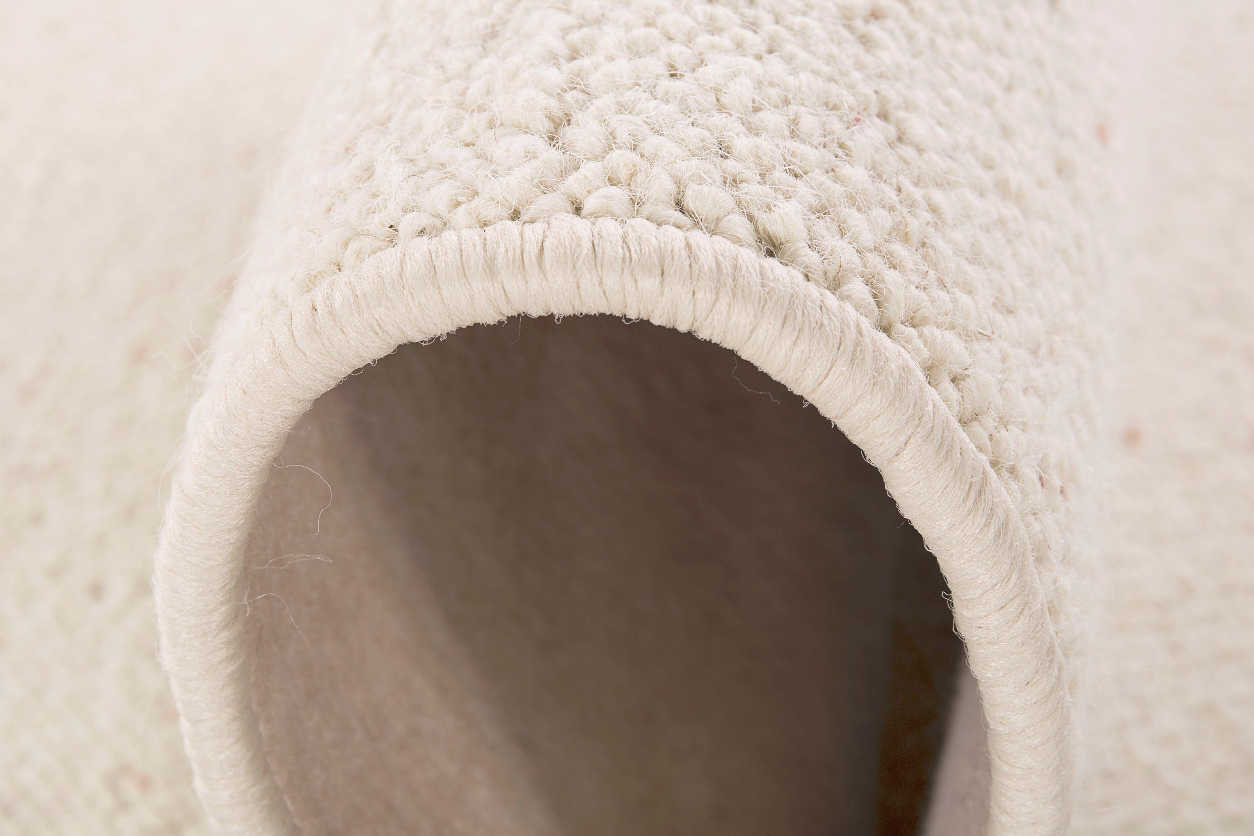 my home Wollen kleed Kajo, Made in Germany gemêleerde lussen, berber-look, zuivere wol