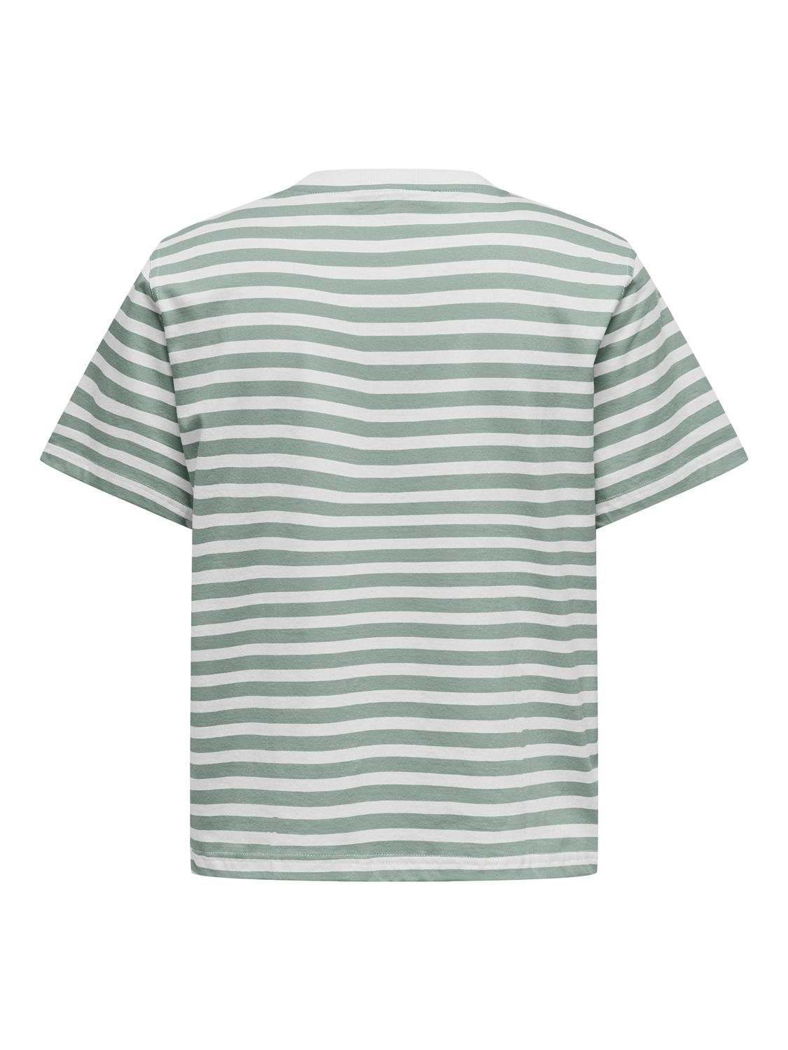 Only Shirt met korte mouwen ONLLIVINA S S STRIPE TEE JRS NOOS