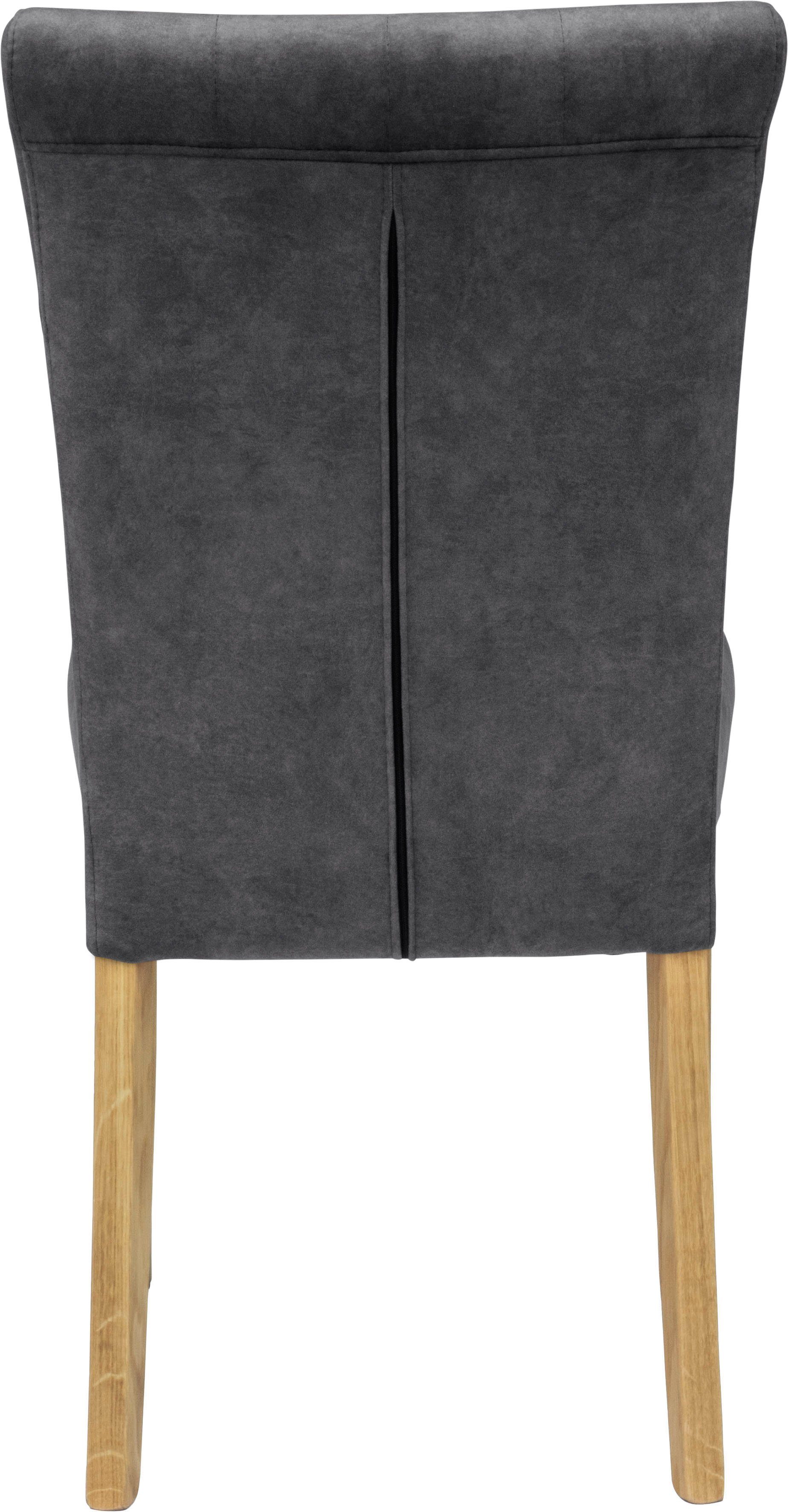Home affaire Stoel Queen Eetkamerstoel met capitonnage, set van 2, 4 of 6