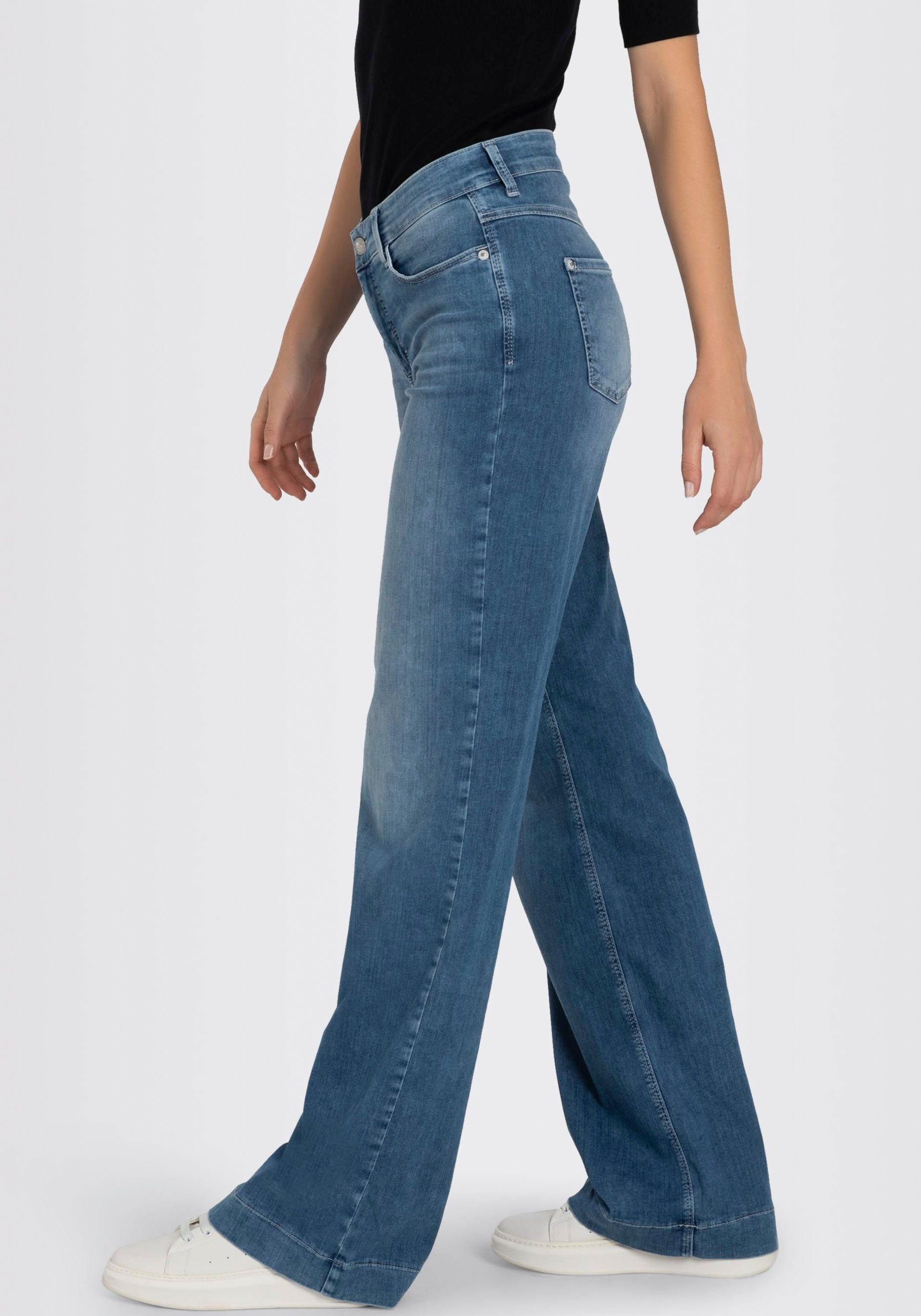 MAC Wijde jeans DREAM WIDE met wijde broekspijp - stretch