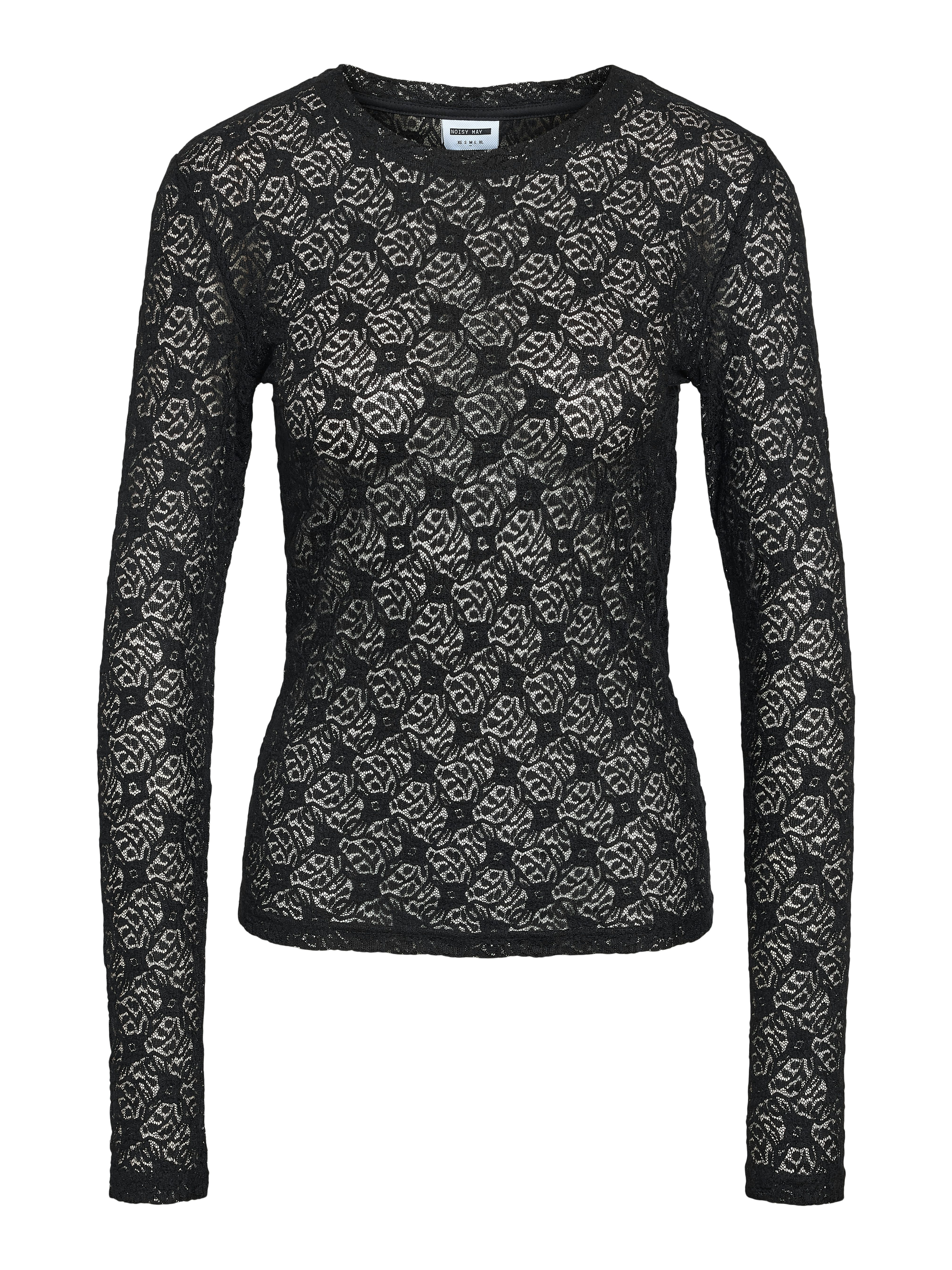 Noisy may Kanten shirt NMJUDITH L/S LACE TOP NOOS
