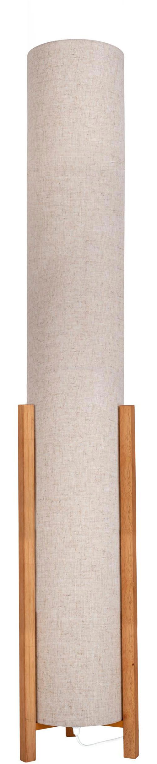 näve Staande lamp Matida 1xe27 excl., houten frame, textielkap natuur, h: ca. 32cm, d: ca. 22cm (1 stuk)