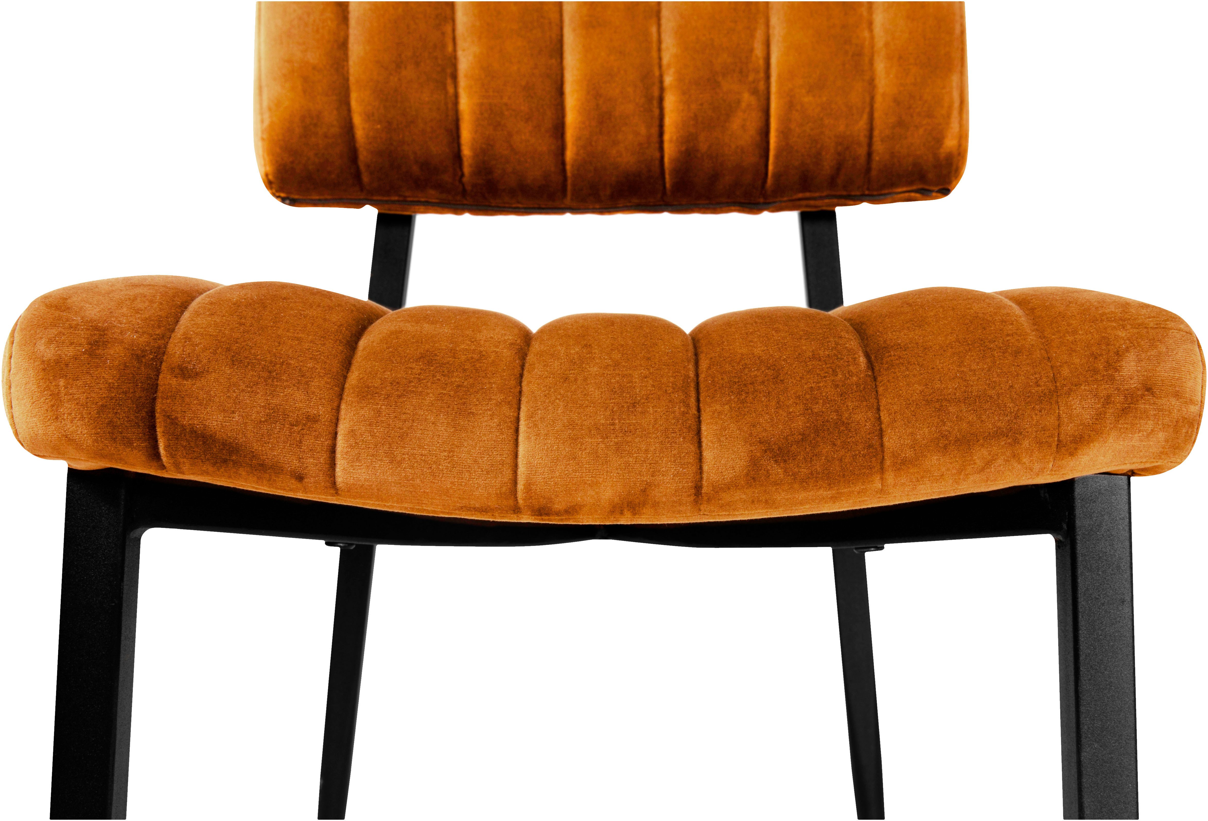 OMG Design Eetkamerstoel Ivan onderhoudsvriendelijk velvet bekleding, keukenstoel (set)