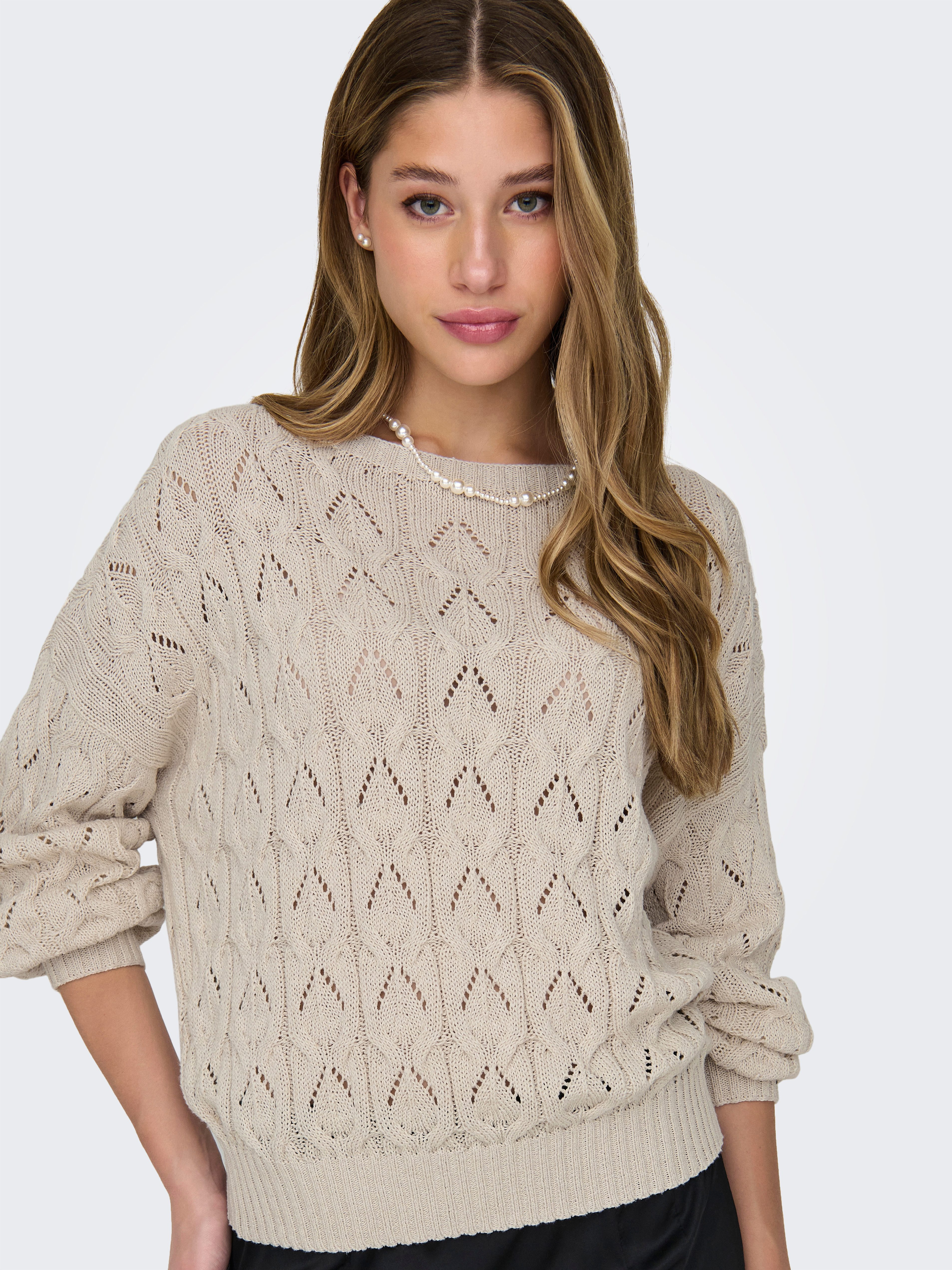 Only Gebreide trui ONLBRYNN LIFE STRUCTURE L/S PUL KNT