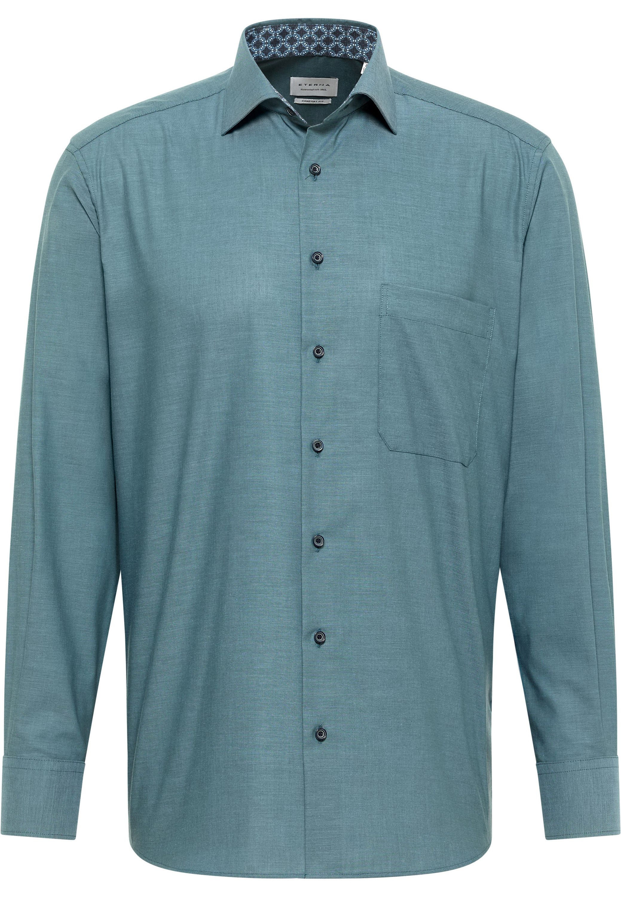 Eterna Overhemd met lange mouwen Comfort fit NON IRON (strijkvrij)