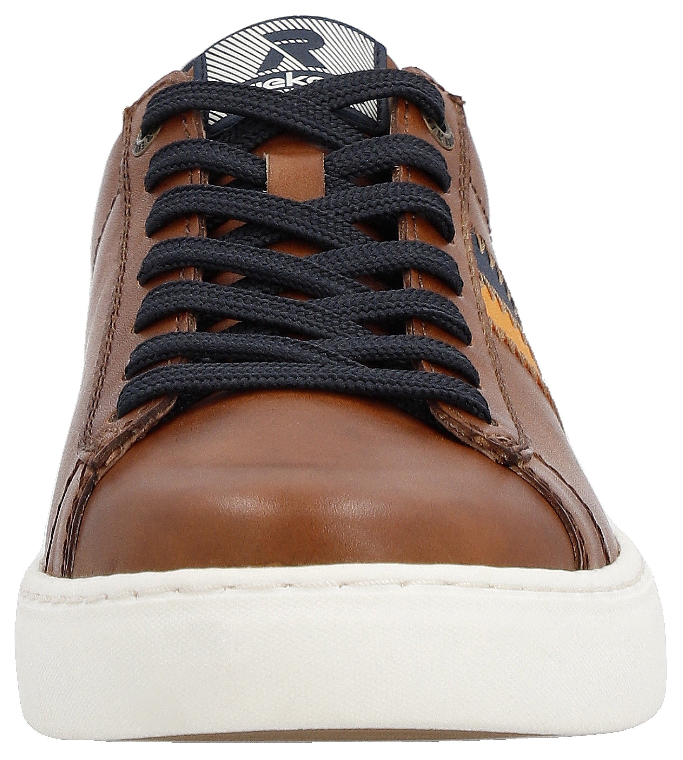 RIEKER Sport Sneakers met leren binnenvoering, vrijetijdsschoen, lage schoen, veterschoen