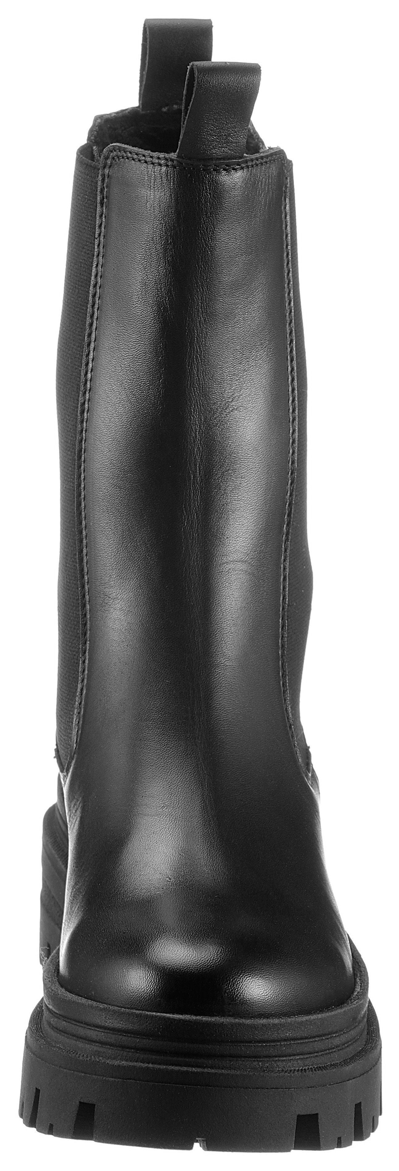 Tamaris Chelsea-boots blokhak, instaplaarzen, korte laarzen, stretchinzetten aan beide zijden