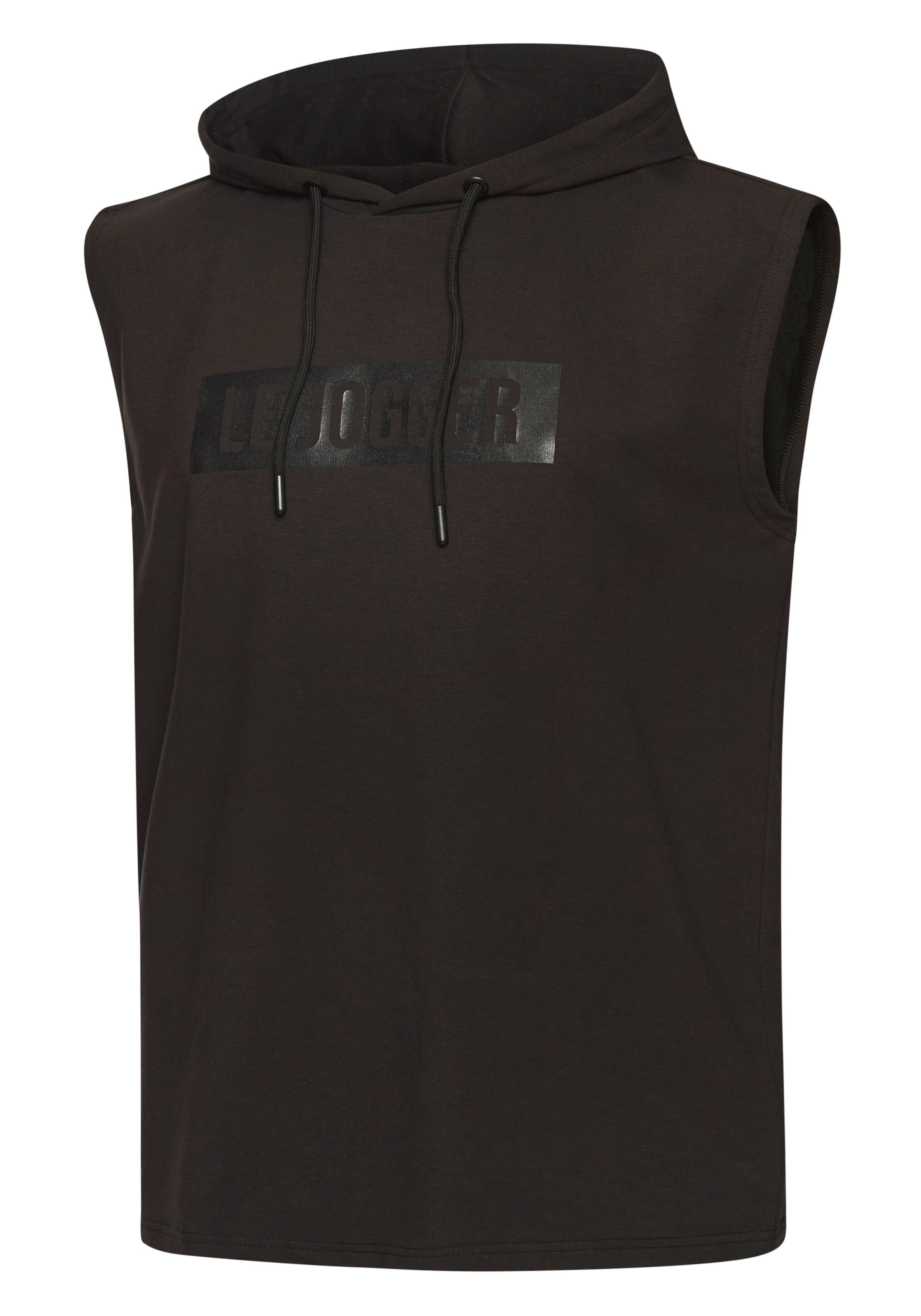 le jogger® Capuchontrui met print en koordtrek