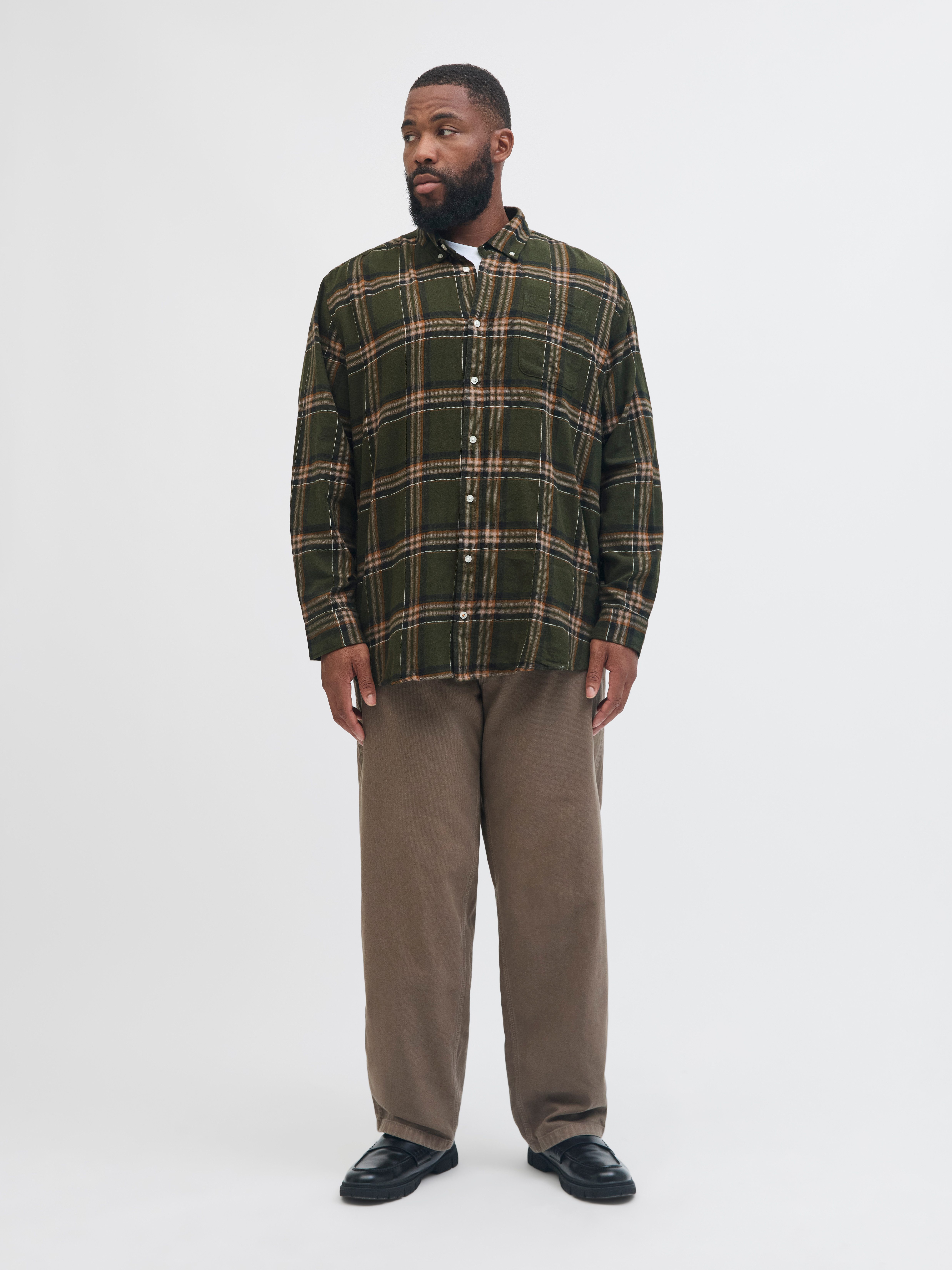 Jack & Jones PlusSize Overhemd met lange mouwen JJECLASSIC FLANNEL CHECK SHIRT LS SN PLS