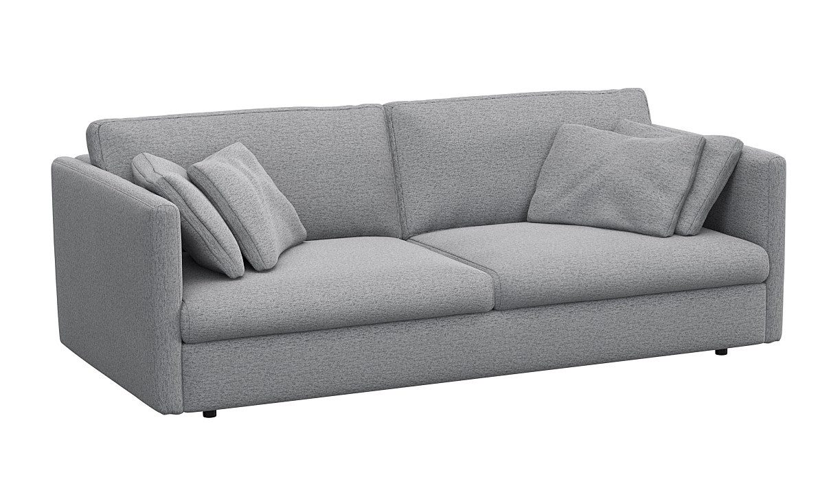 FLEXLUX 3-zitsbank Lovane Zacht en zeer comfortabel, grote zitdiepte op koudschuim, inclusief sierkussen