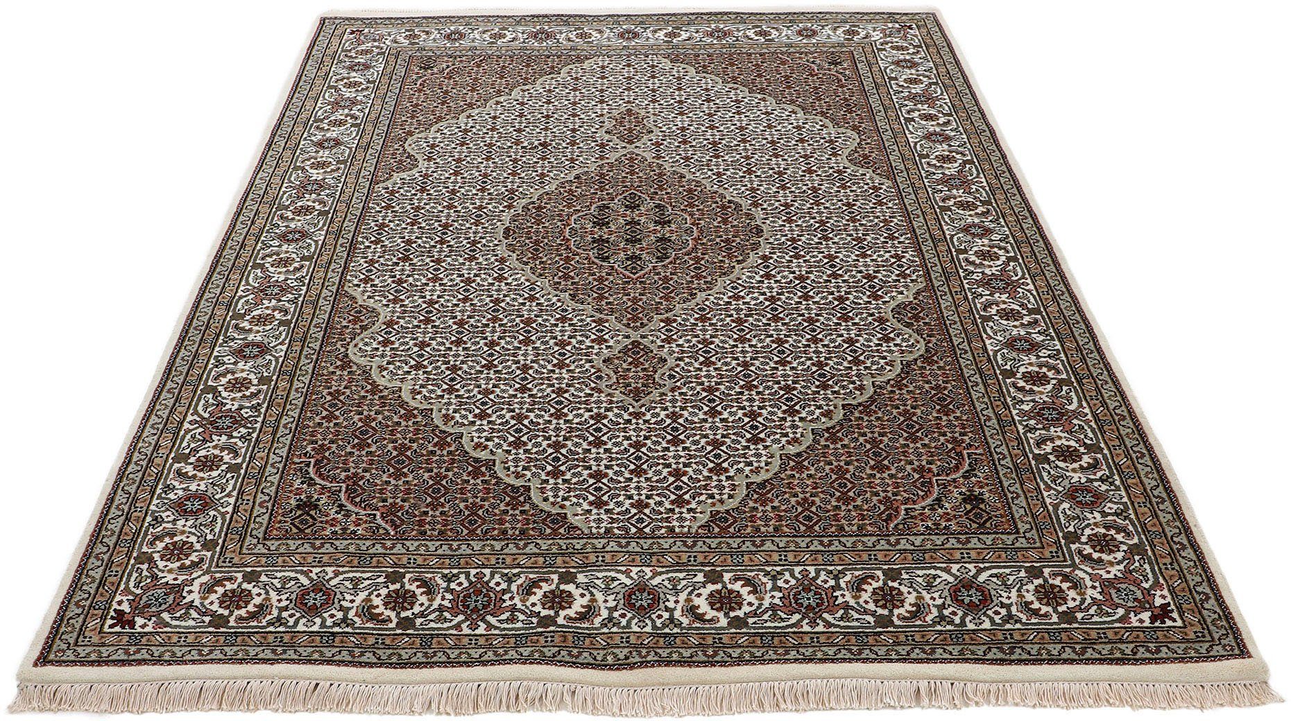 Woven Arts Oosters tapijt Tabriz Mahi met de hand geknoopt, woonkamer, zuivere wol