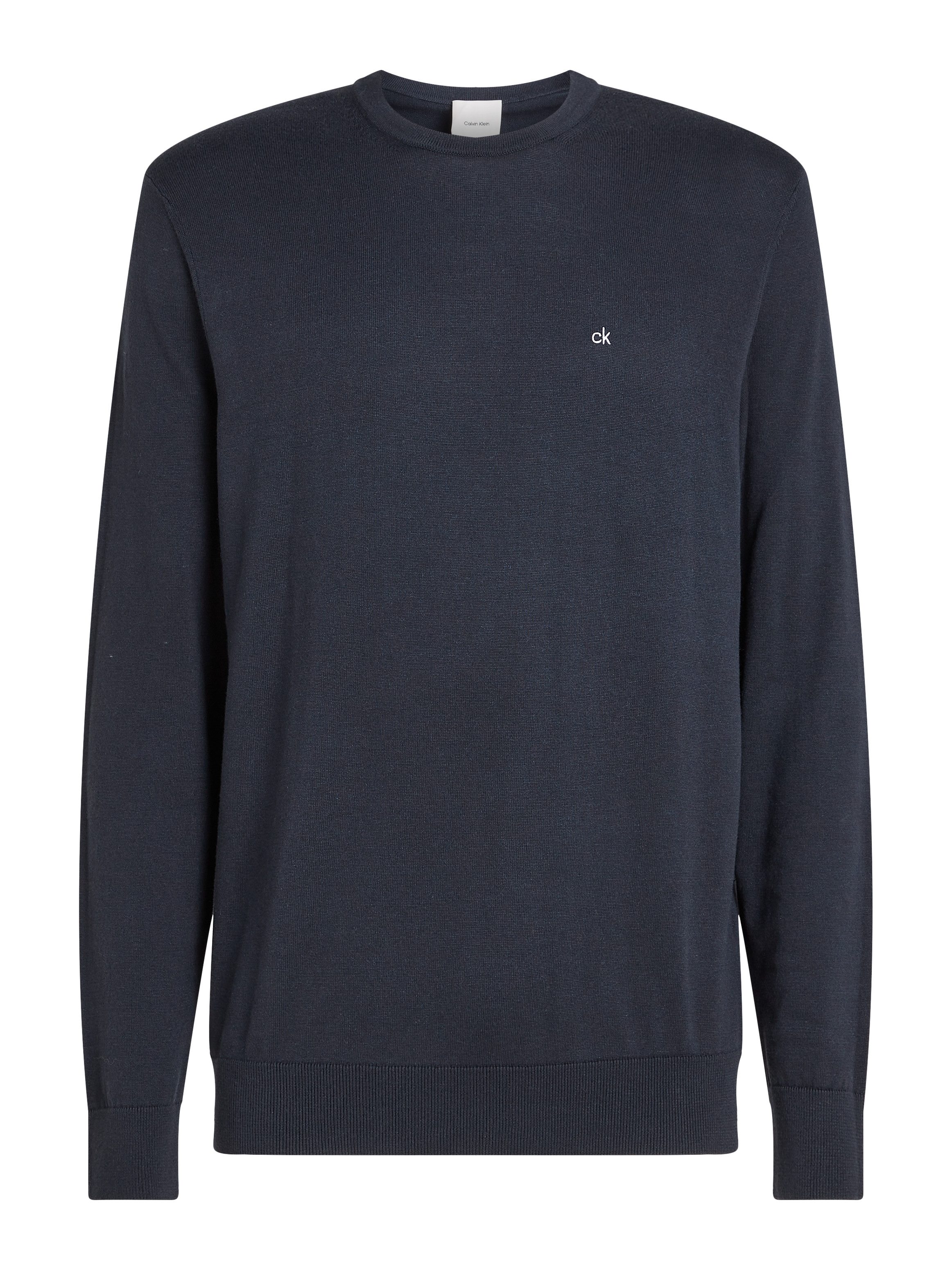 Calvin Klein Trui met ronde hals COTTON SILK BLEND CN SWEATER