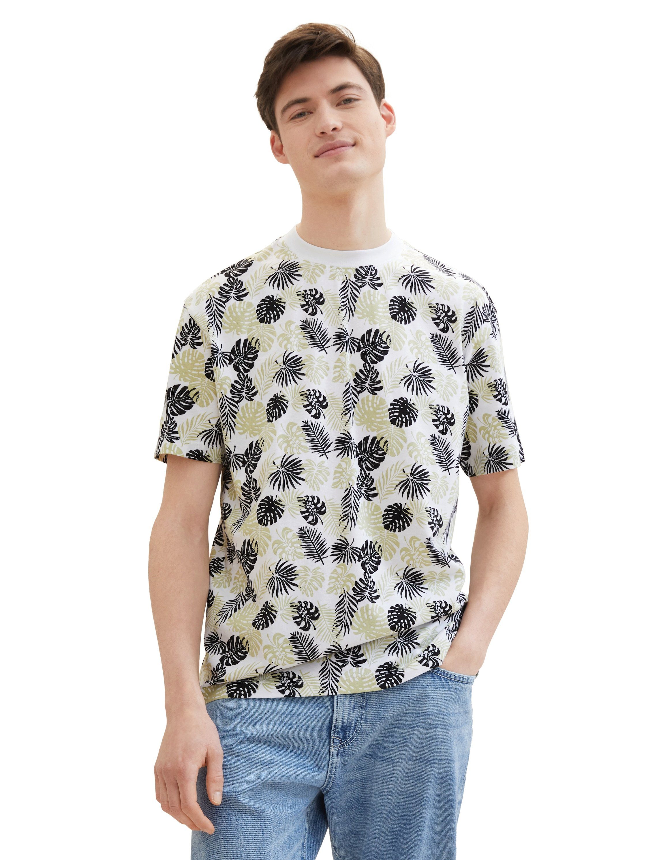 Tom Tailor Denim Shirt met print met all-over print