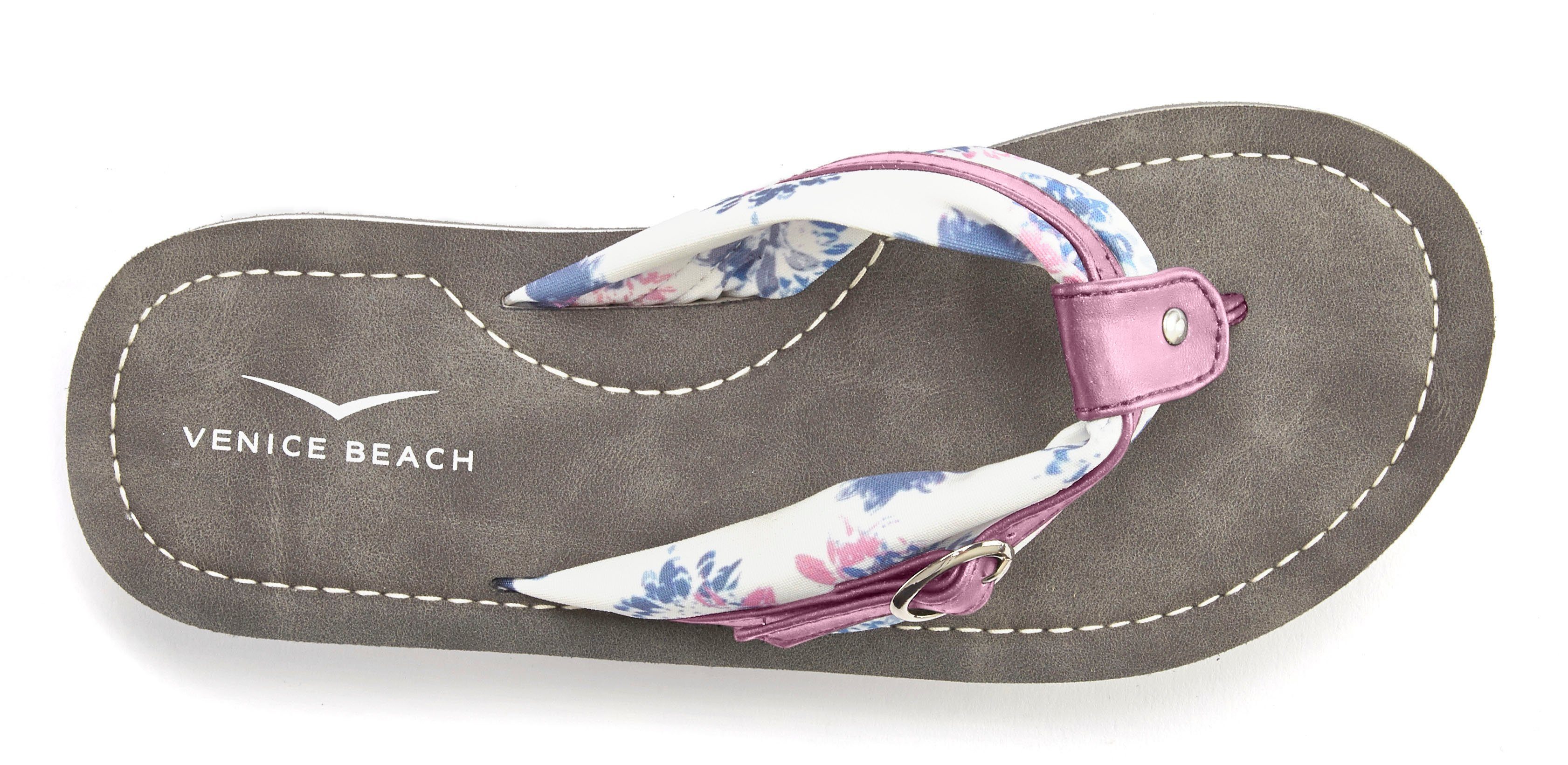 Venice Beach Badslippers Sandaal, pantoffel, badslipper, flip flop met modieuze print VEGAN