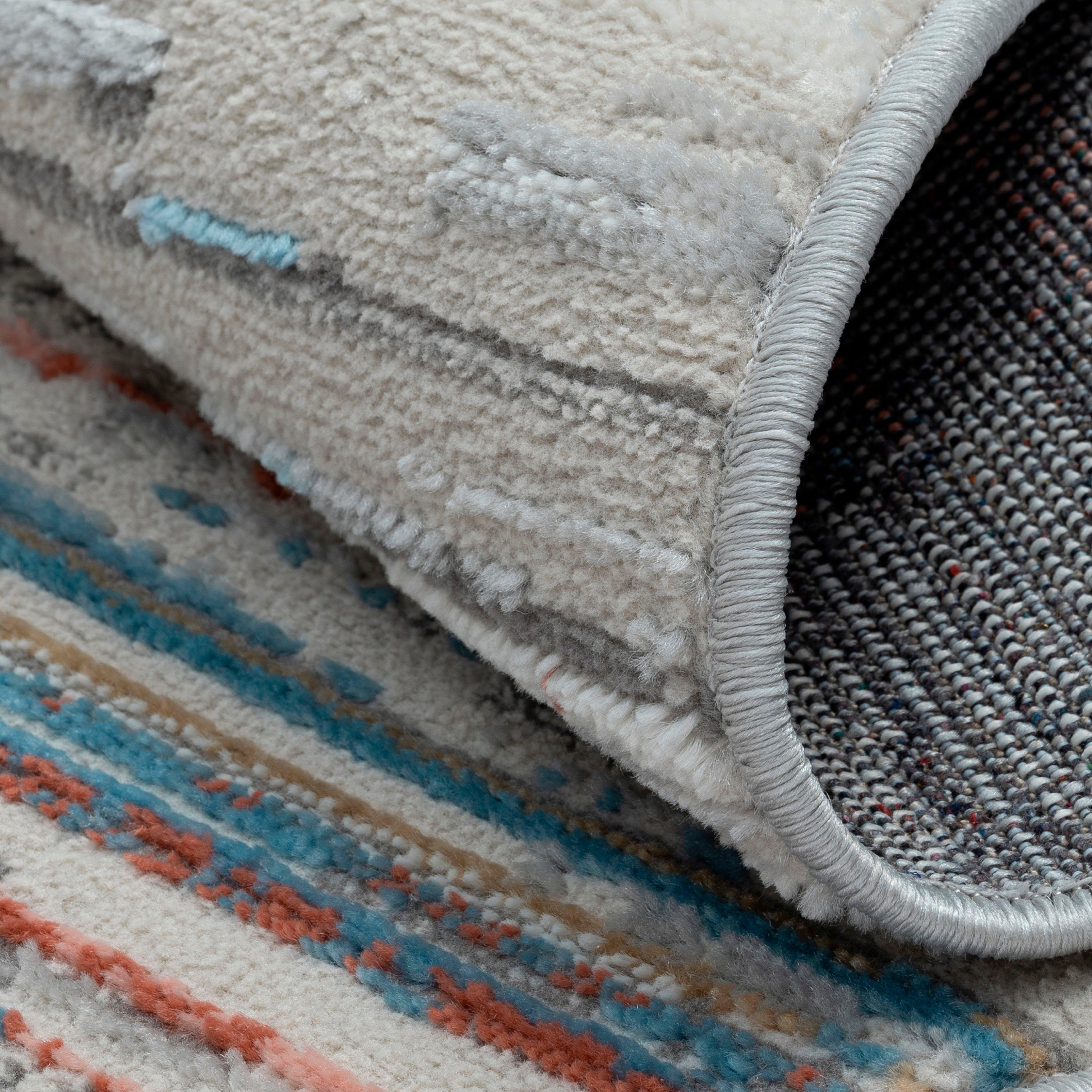 Myflair Möbel & Accessoires Vloerkleed My Colors Kortpolig, retro-ontwerp, bijzonder zacht door microvezel