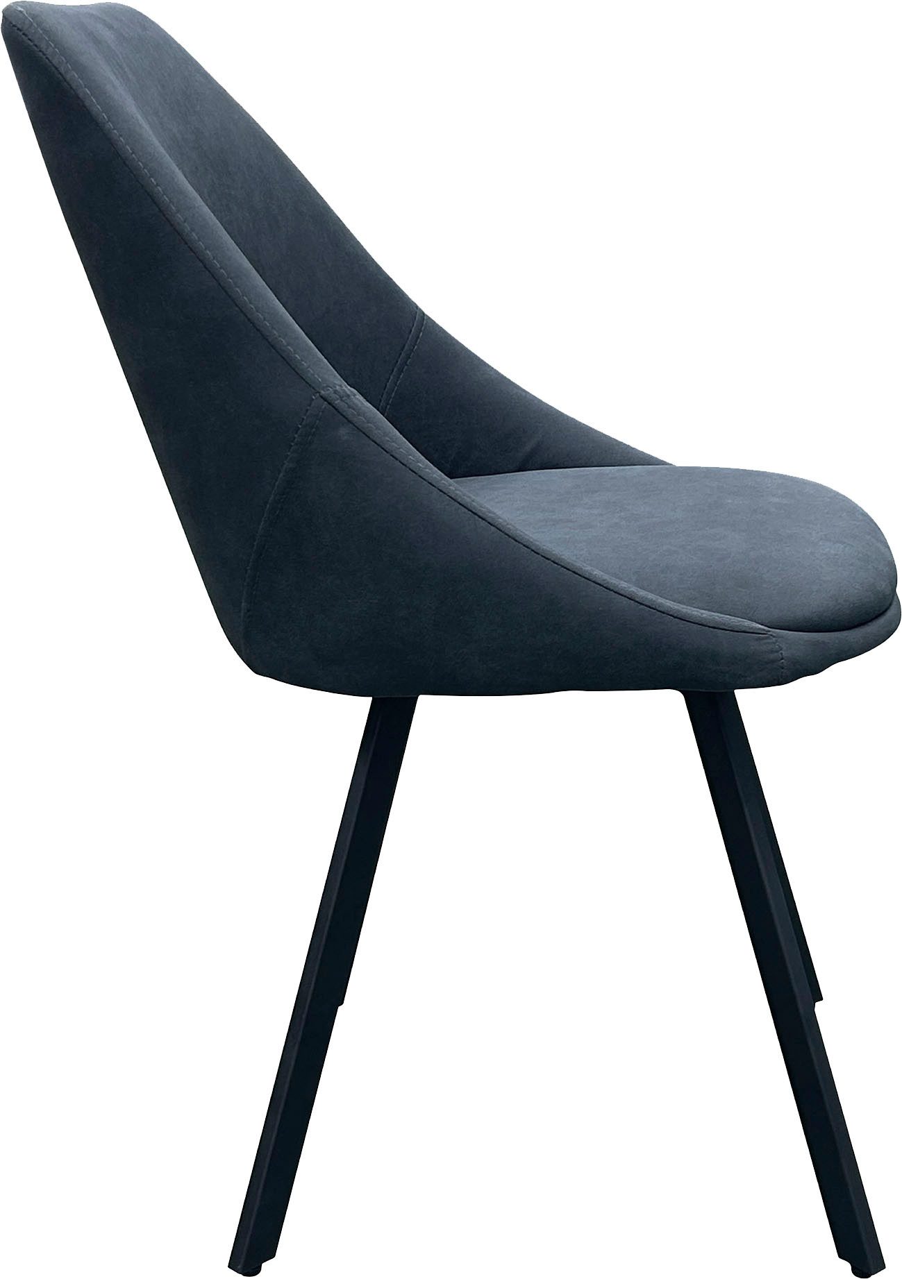 byLIVING Eetkamerstoel Jasper (2-stuks set) Zitkuip 360° draaibaar, zwart metaal, keukenstoel, diverse bekleding (set)