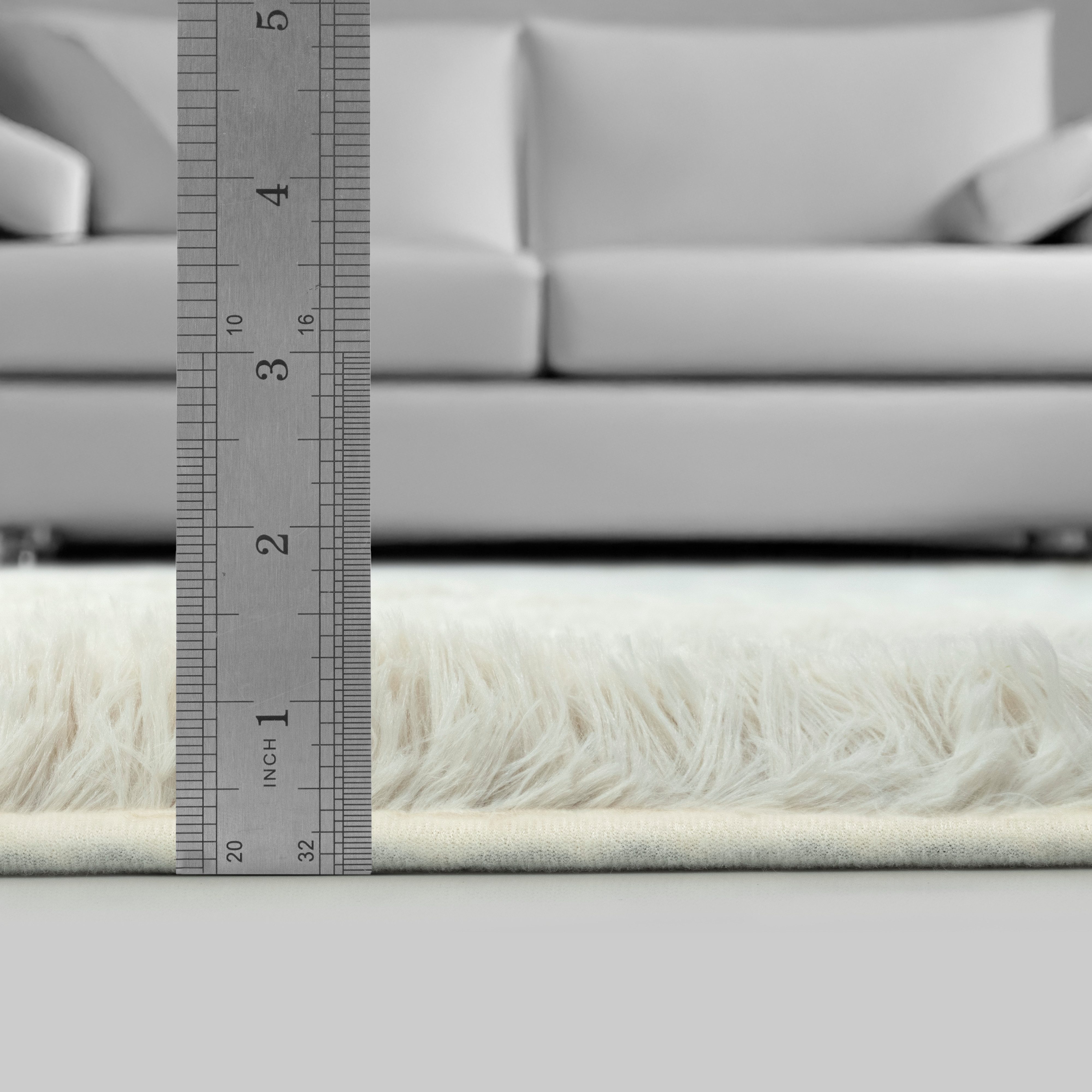 merinos Vloerkleed Fluffy Shaggy Fluffy hoogpolig tapijt, woonkamer, antislip onderkant