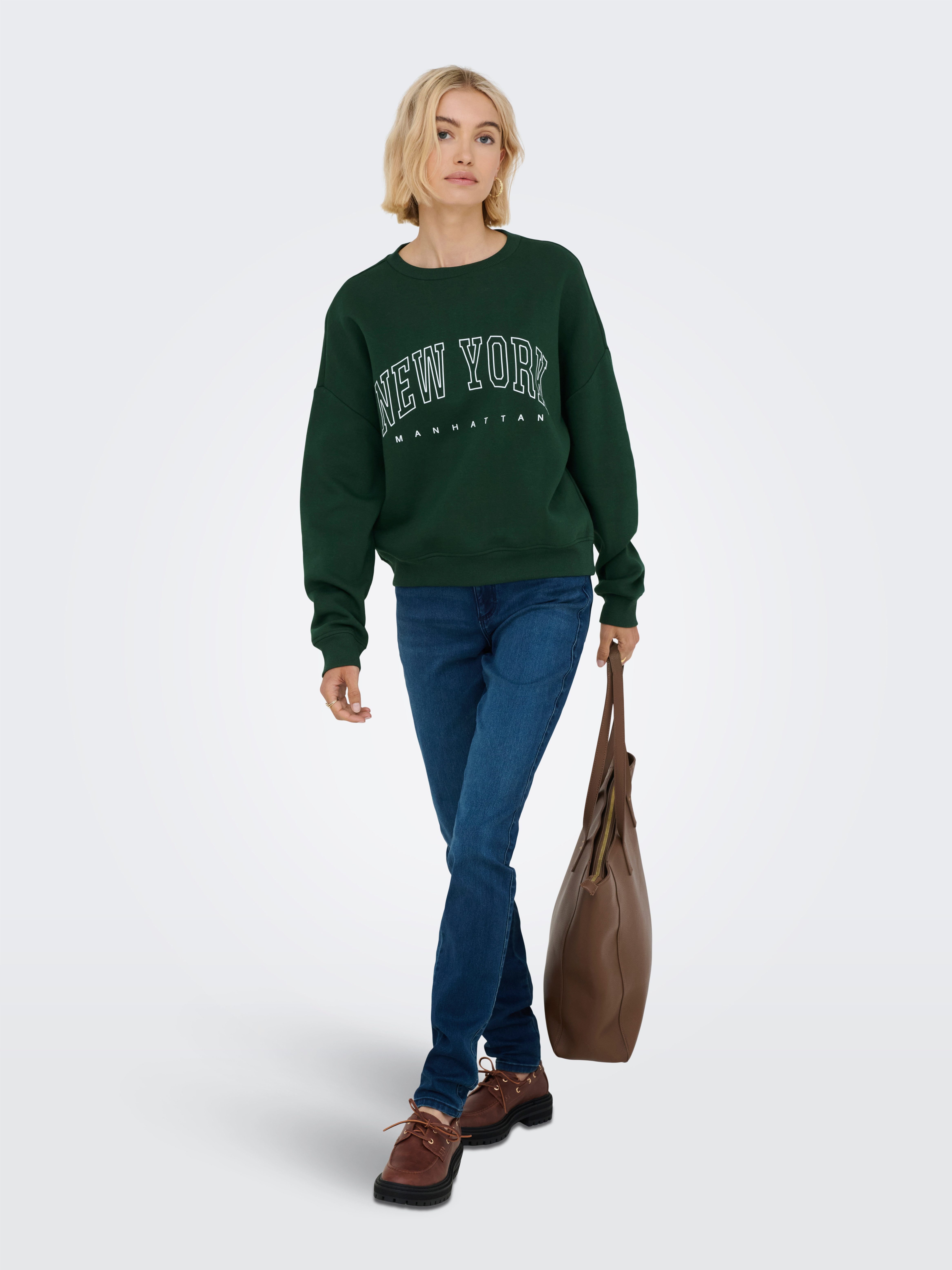 Only Sweatshirt ONLSWEAT L/S CREW OVERSIZE STATE SWT