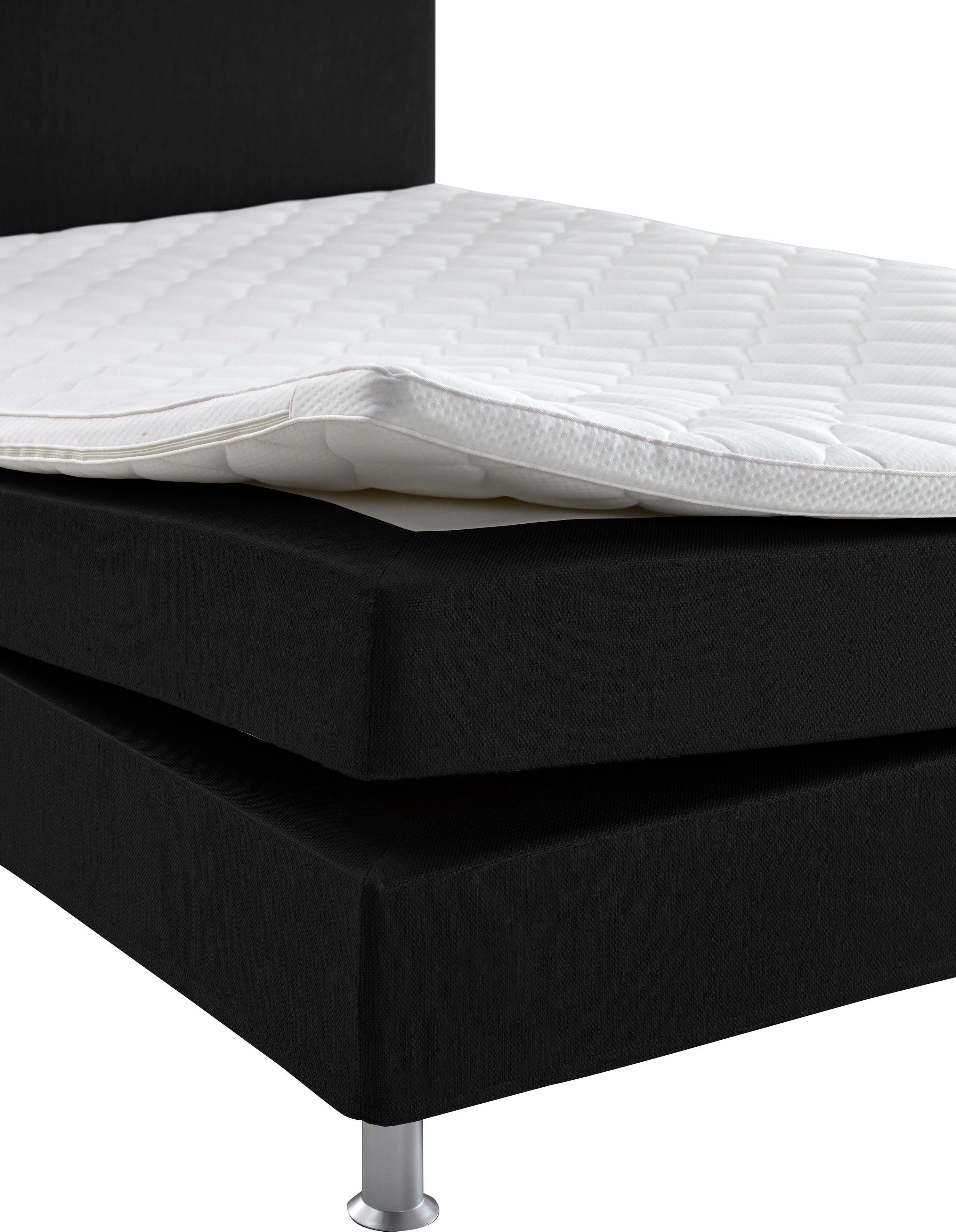 ATLANTIC home collection Boxspring Edison inclusief bonell-binnenveringsmatras en topmatras