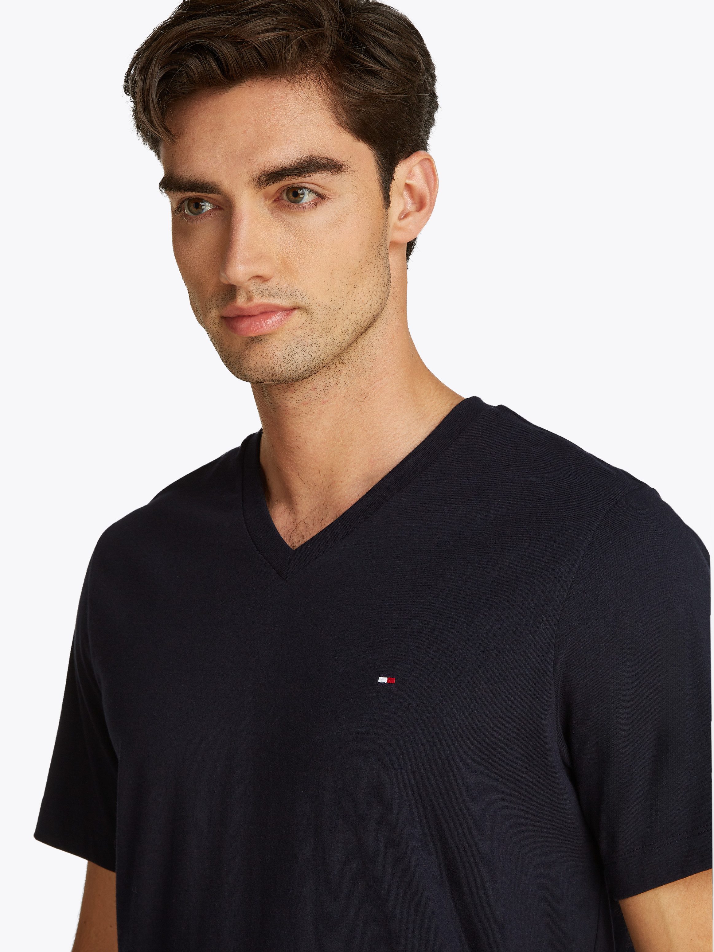 Tommy Hilfiger Shirt met V-hals ESSENTIAL V-NECK TEE
