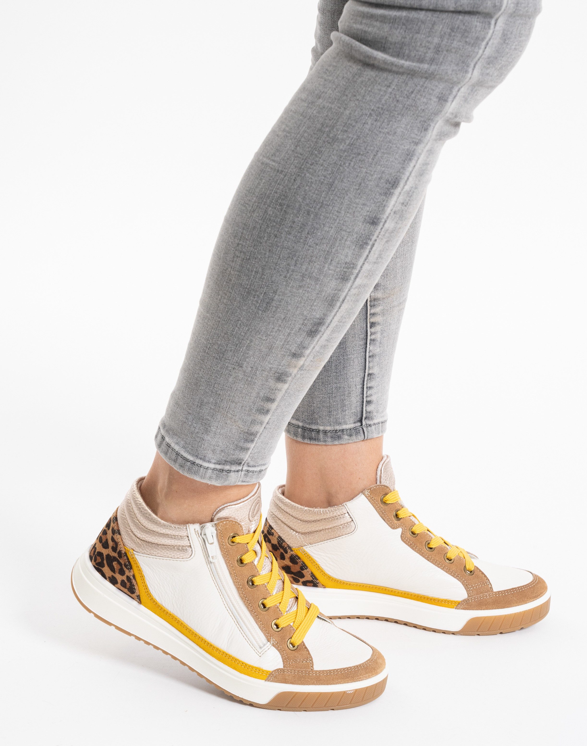 Ara Sneakerboots Rome , veterschoenen, retro sneaker, high top sneaker in g-breedte