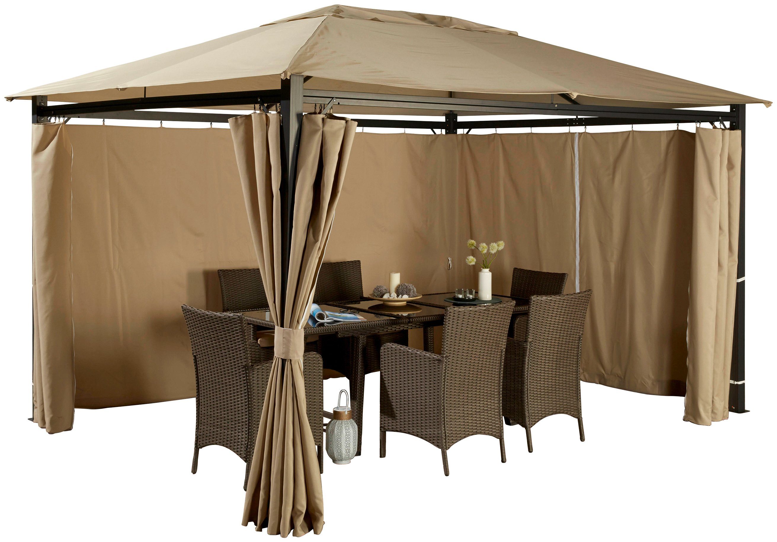 KONIFERA Zij-element partytent Elba geschikt voor verschillende maten (set)