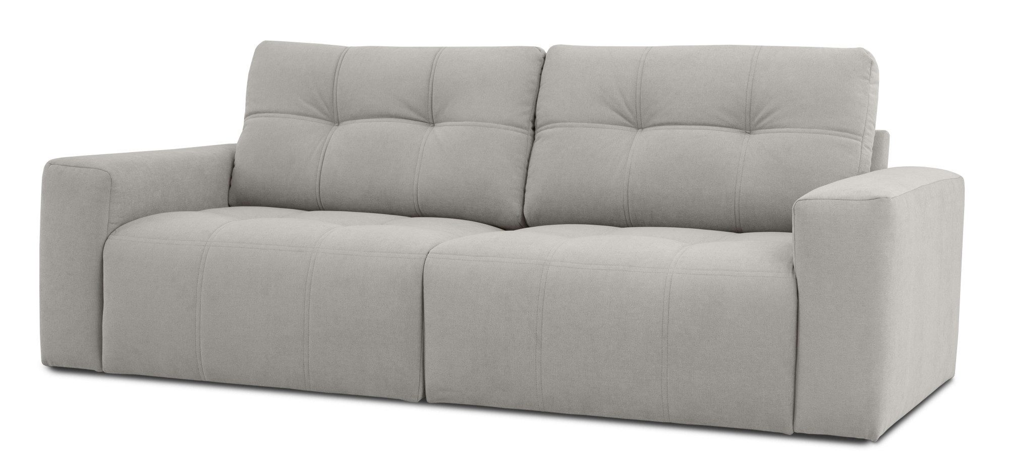 Home affaire 3-zitsbank Turnon, lounge-sofa, breedte 220 cm Chenille, met knoop- en dubbele stiksels, elegante uitstraling