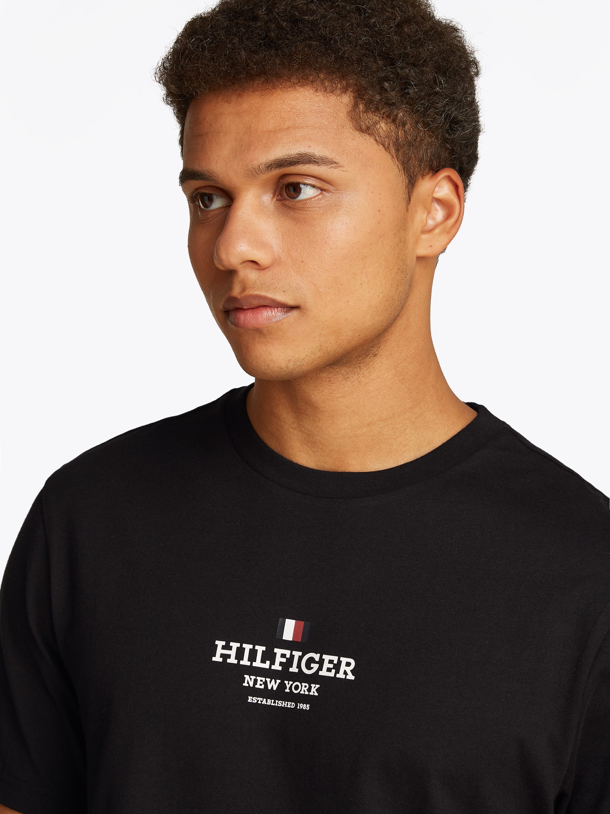 Tommy Hilfiger T-shirt RWB HILFIGER TEE Logoprint op borsthoogte