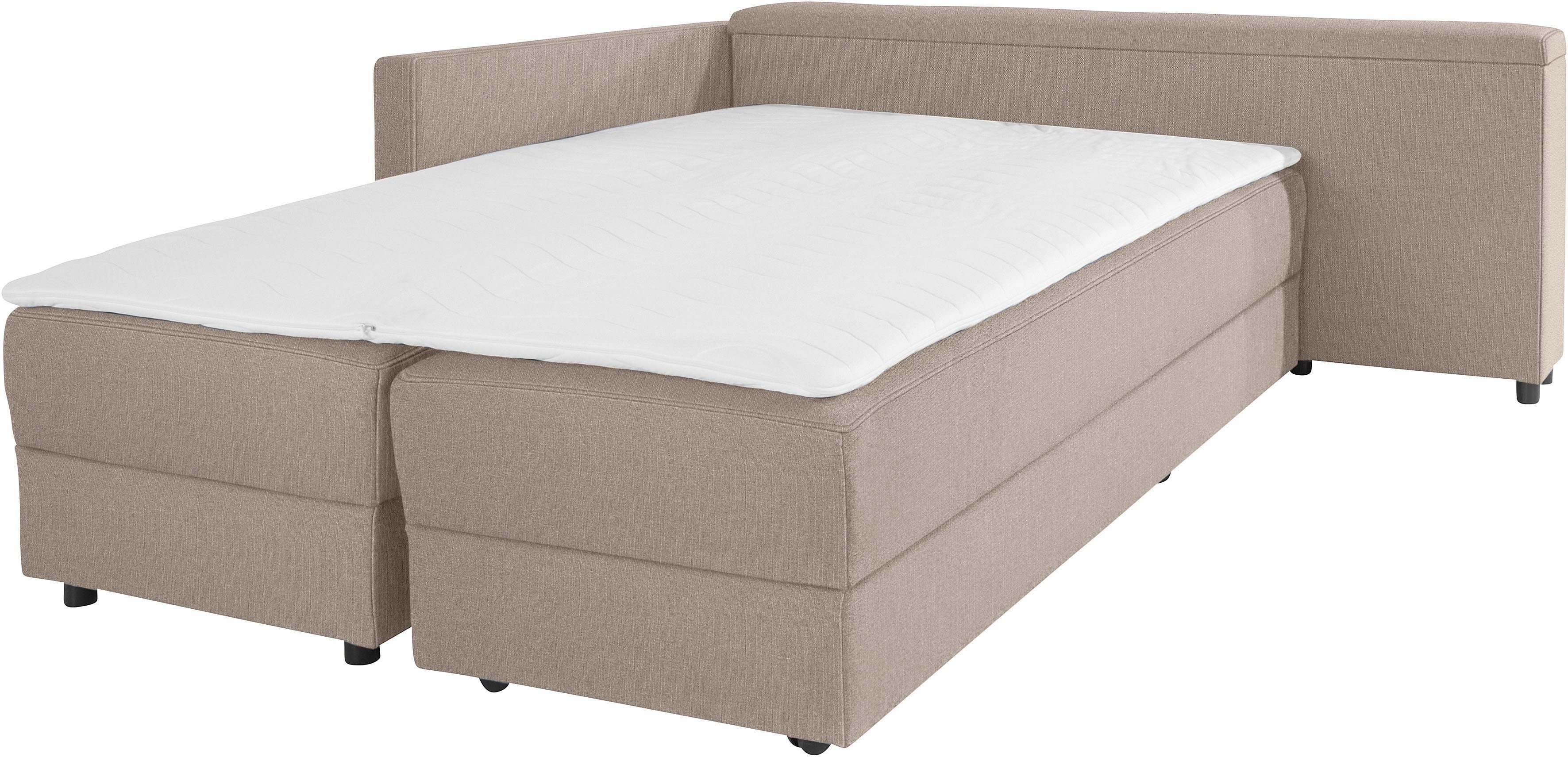 LOOKS BY WOLFGANG JOOP Hoekbank LooksIII L-vorm door draaifunctie tot bed verwisselbaar, inclusief opbergvak