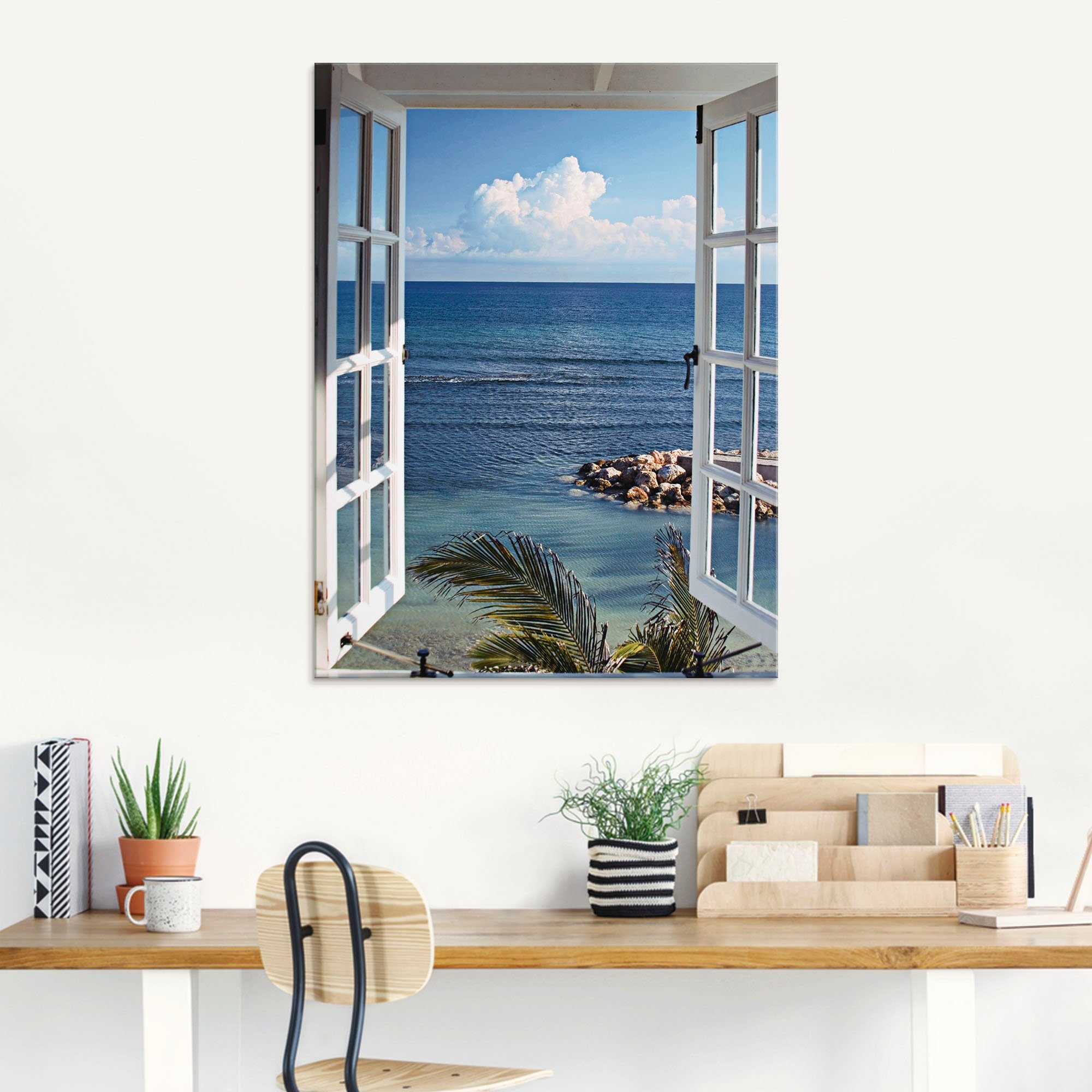 Artland Print op glas Uitzicht op het paradijs