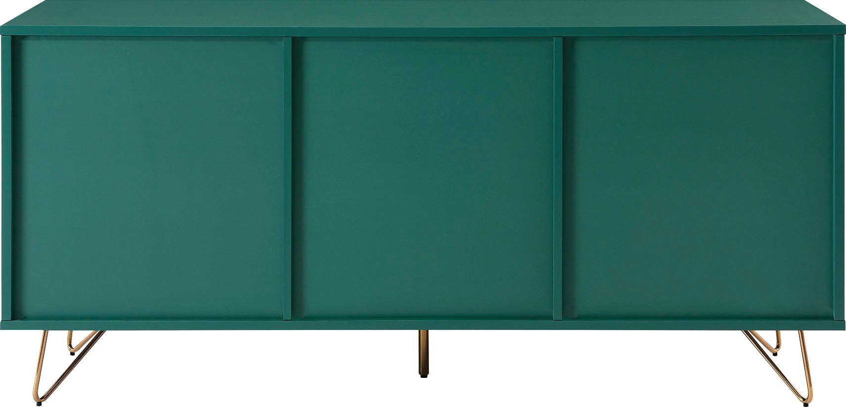 SalesFever Dressoir Kast met haarspeldpoten van metaal met messinglegering