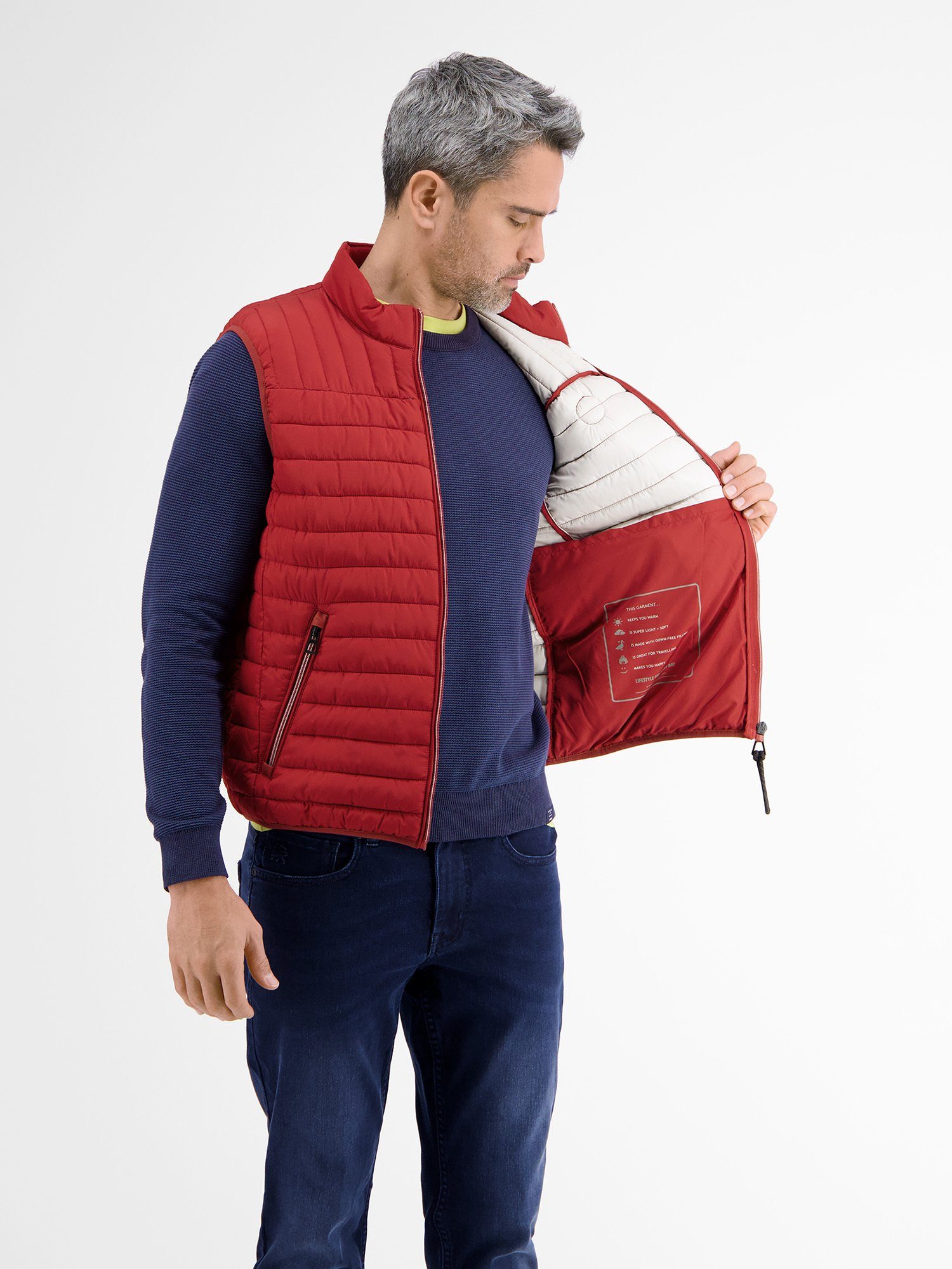Lerros Bodywarmer LERROS gestikte vest