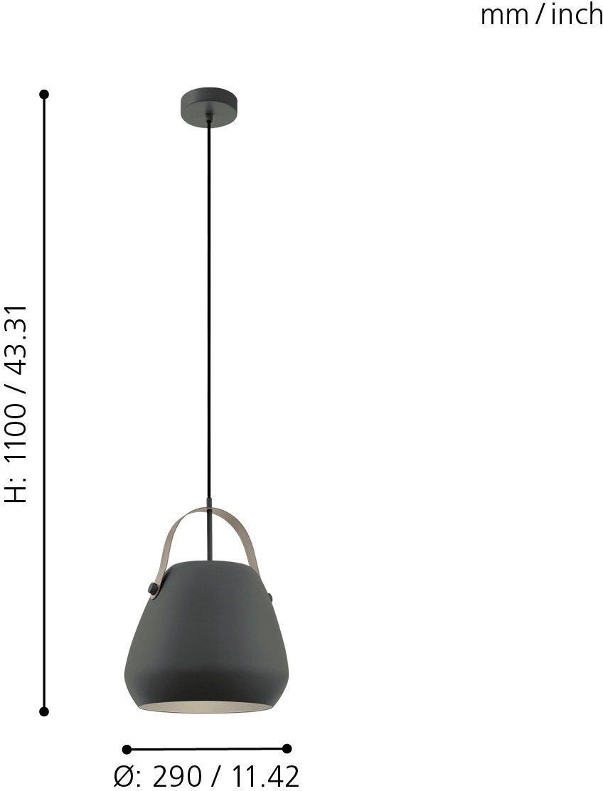 EGLO Hanglamp BEDNALL Hanglamp, dimbaar, Smart Home, kleurwisseling (1 stuk)