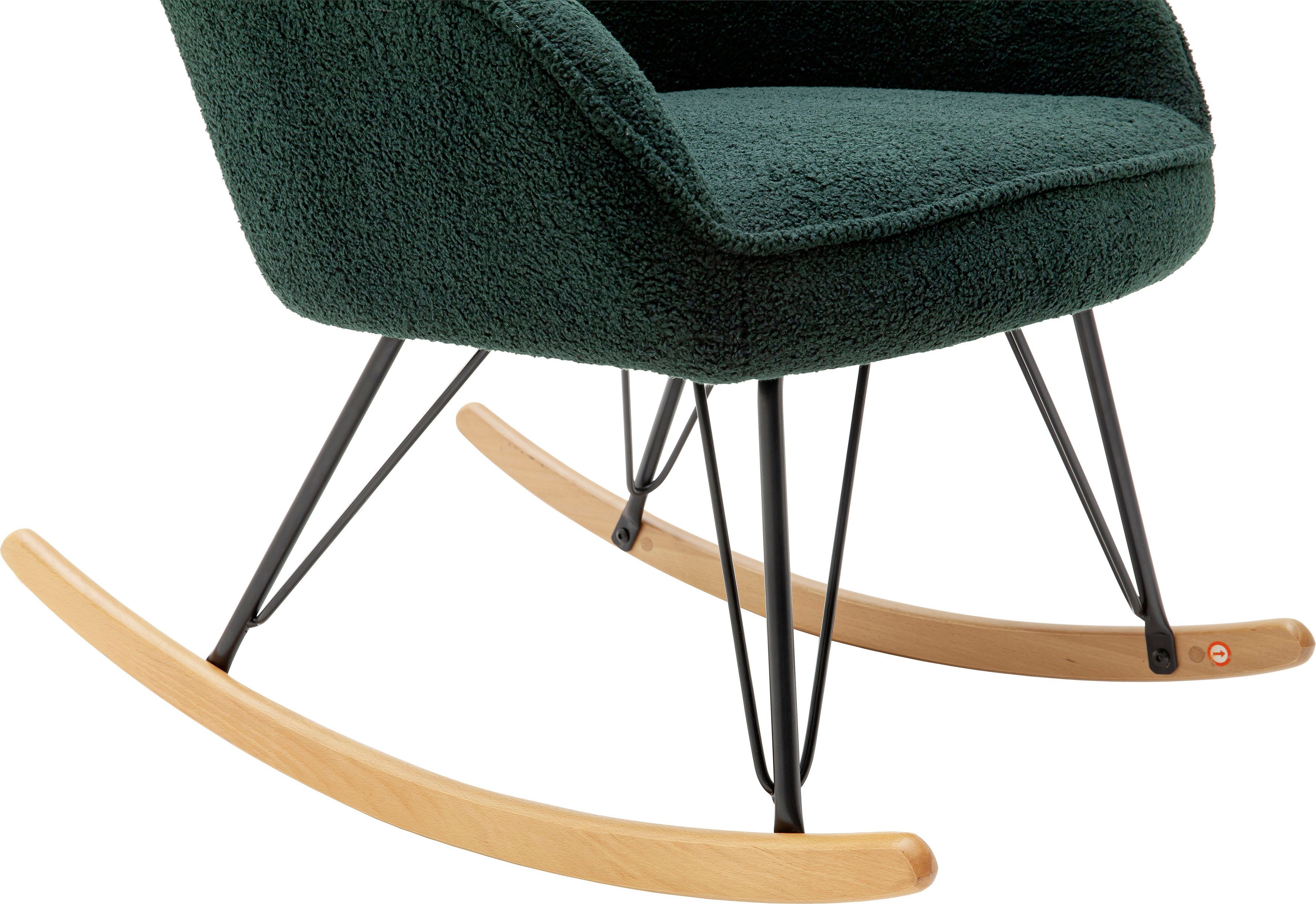 MCA furniture Schommelstoel Oran Stoel met beugelpoten met armleuning, tot 120 kg belastbaar, comfortzithoogte 49 cm