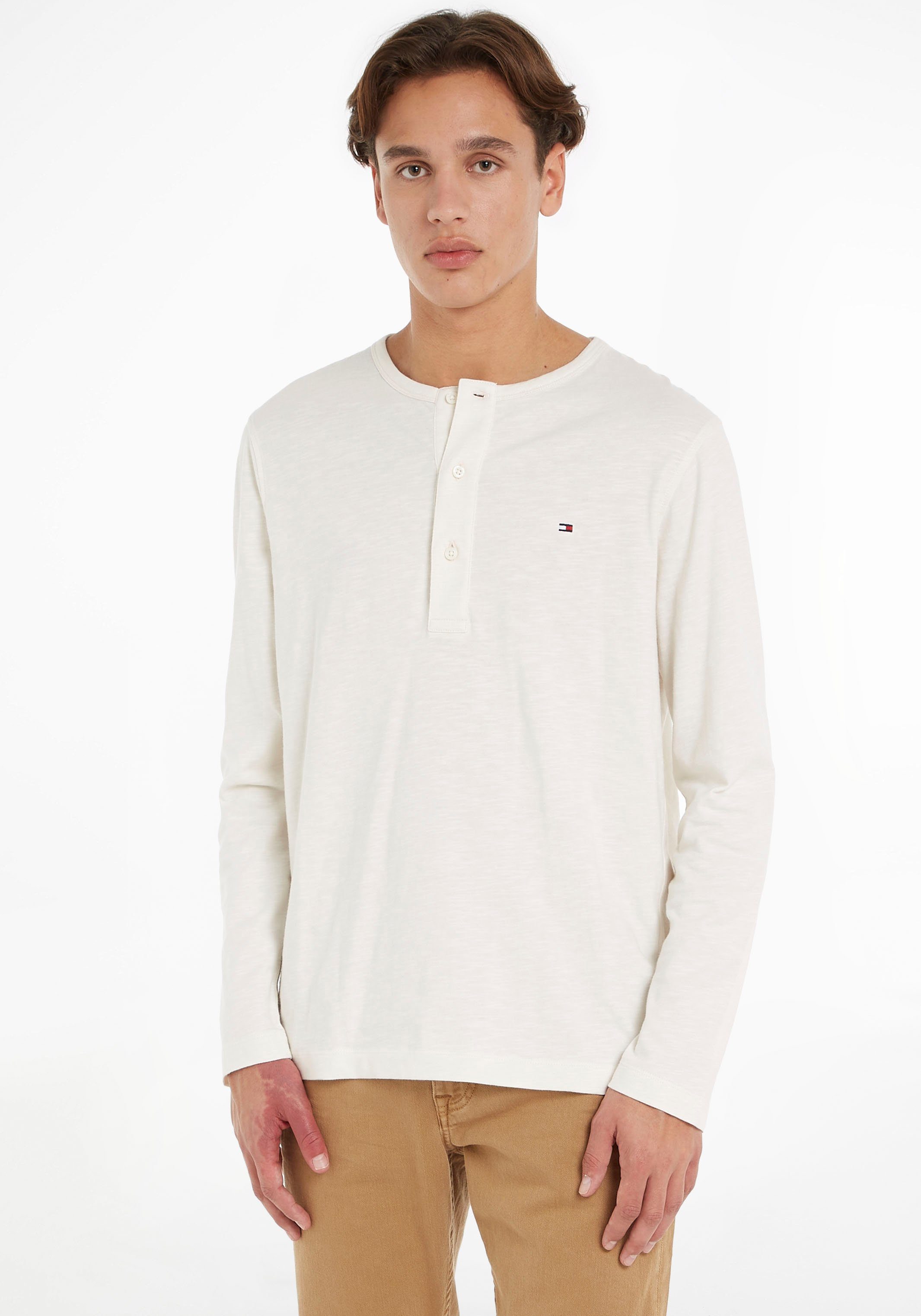 Tommy Hilfiger Shirt met lange mouwen SLUB HENLEY LS