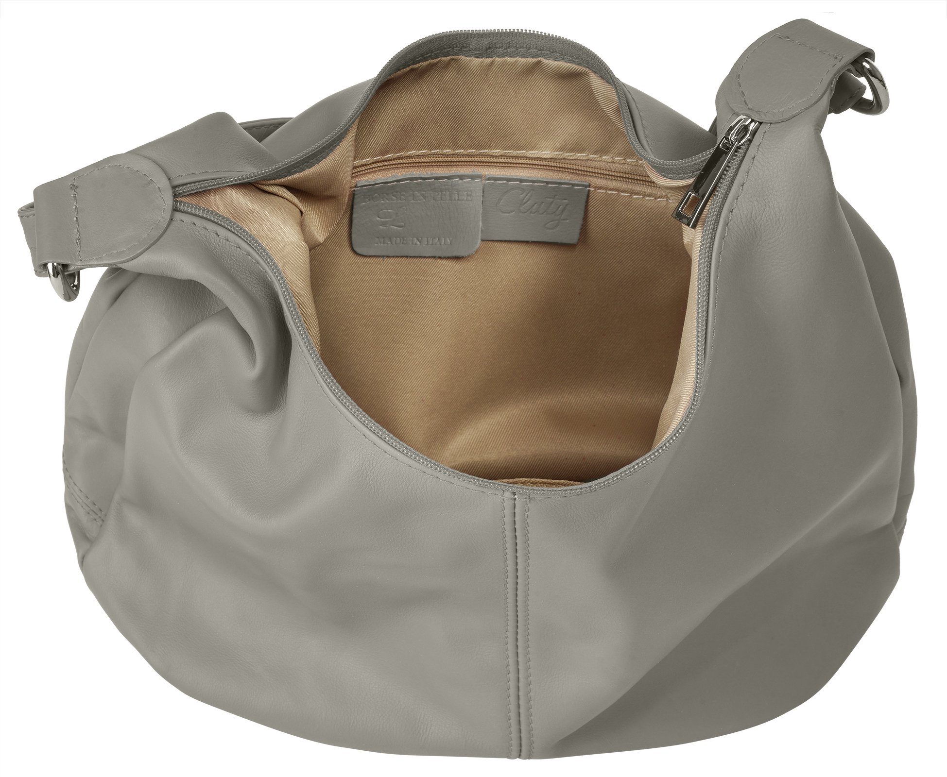 Cluty Shopper echt leer, made in italy