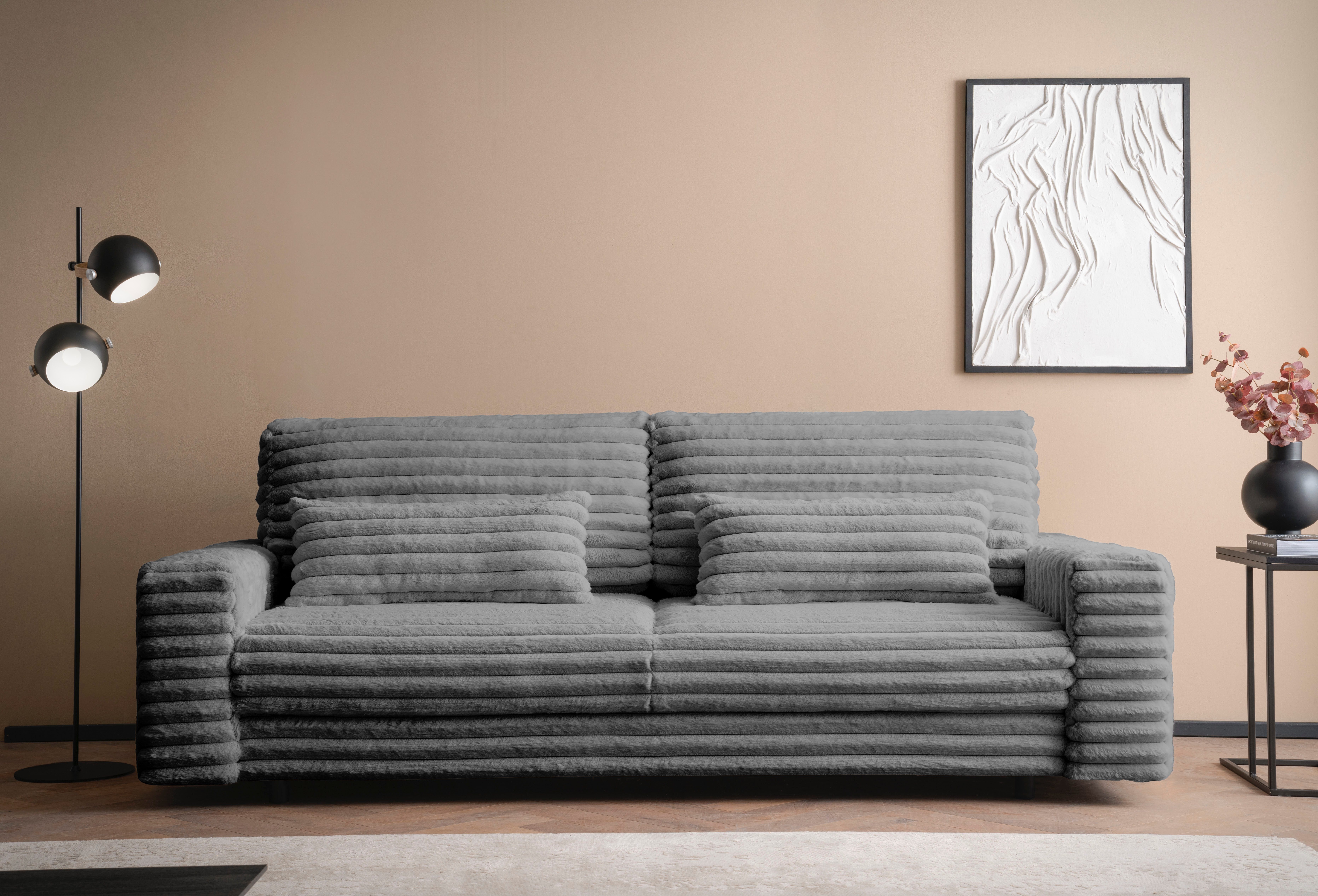 LeGer Home by Lena Gercke Slaapbank Imoga, kussen met slaapfunctie, 3-zits bank, bank met bedlade in moderne kleuren en stoffen, bedfunctie,