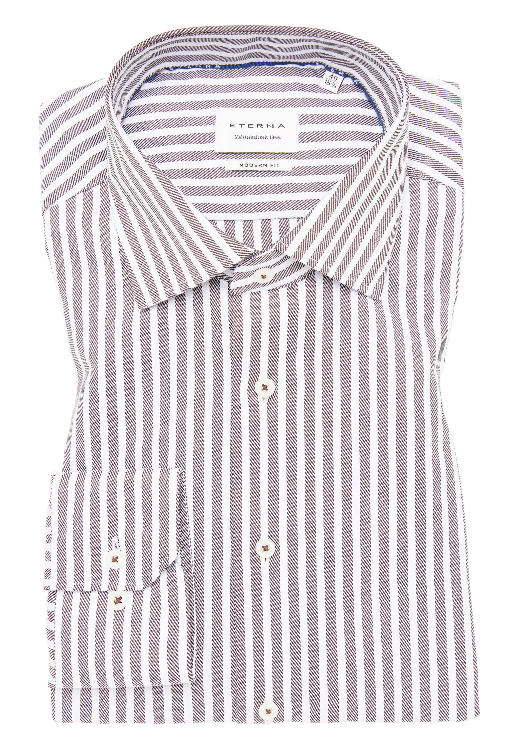 Eterna Overhemd met lange mouwen MODERN FIT NON IRON (strijkvrij)