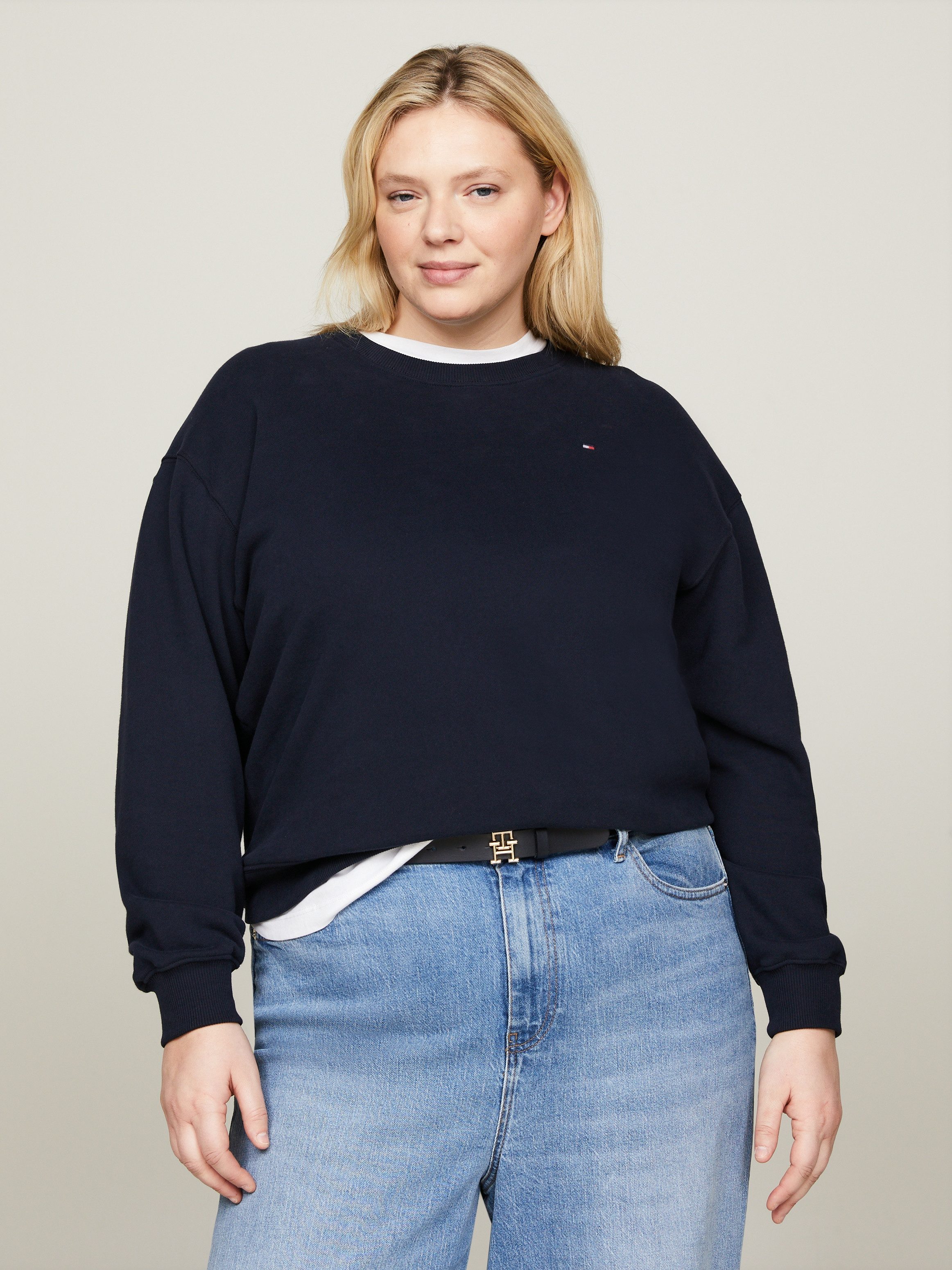 Tommy Hilfiger Curve Sweatshirt CRV REG FLAG ON CHEST SWTSHRT