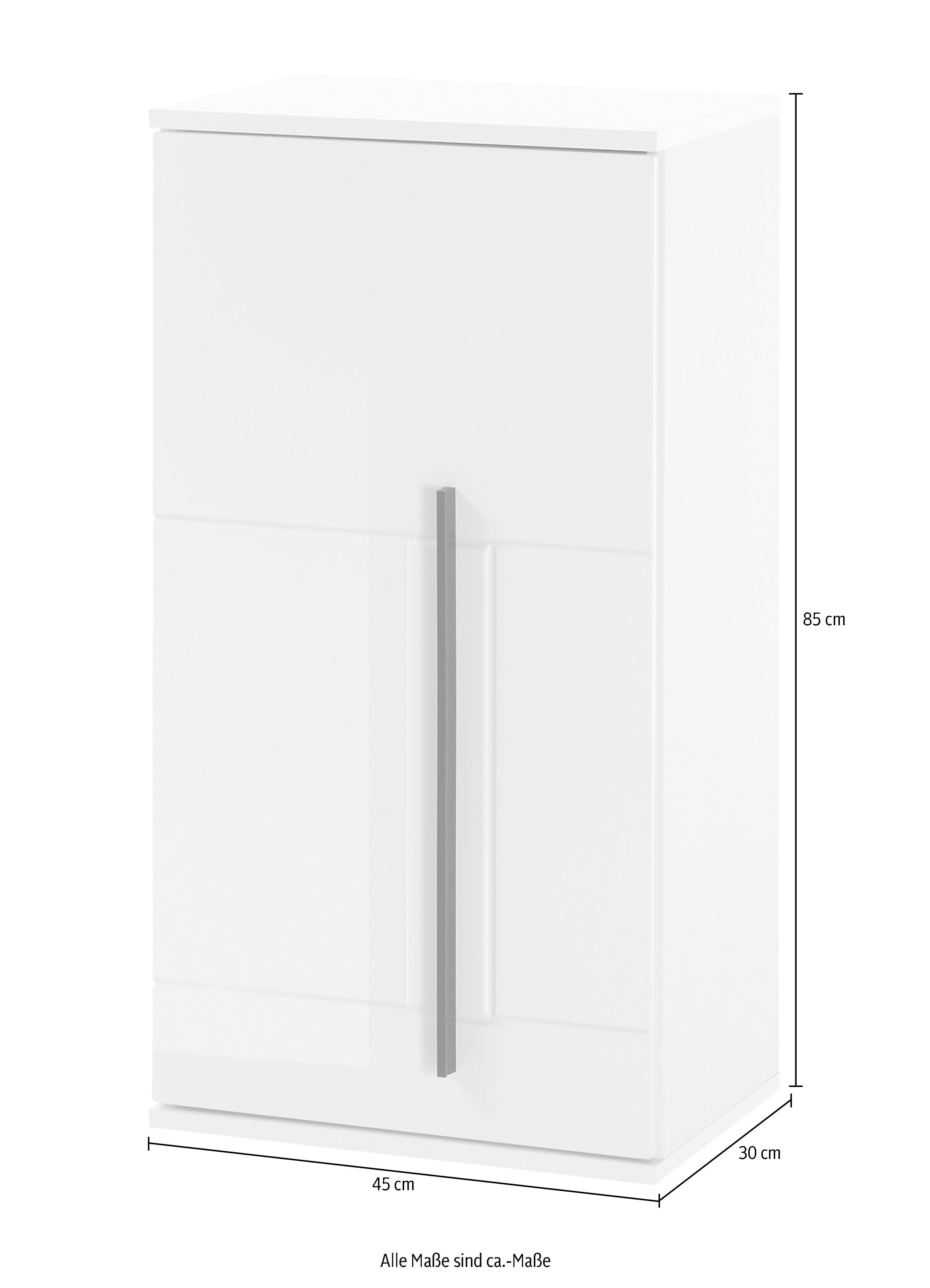 INOSIGN Hangend kastje Cantara, badkamerkast in hoogglans wit, hangkast in modern ontwerp