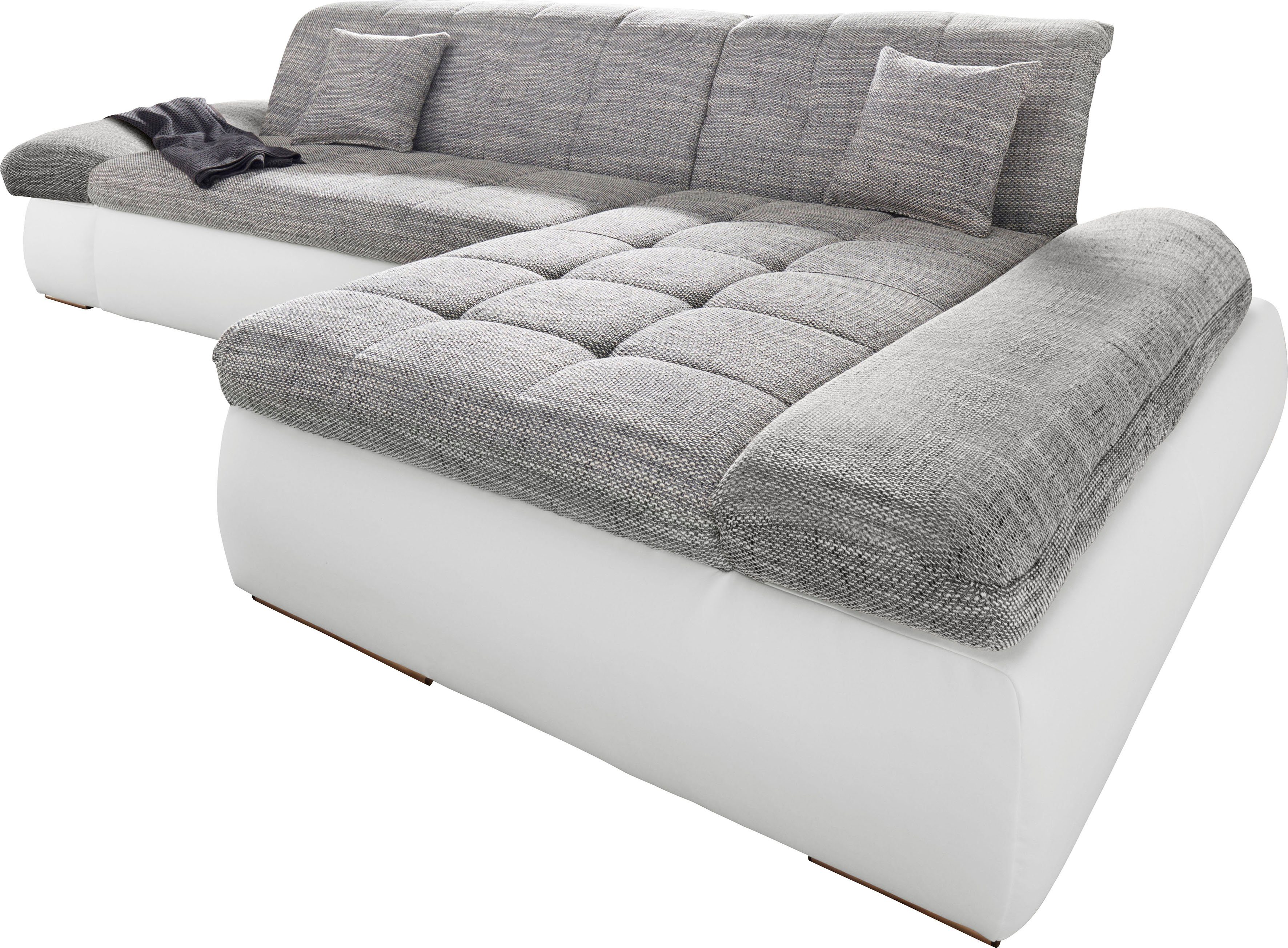 DOMO collection Hoekbank PB Moric optioneel met slaapfunctie en armsteunverstelling U-vorm