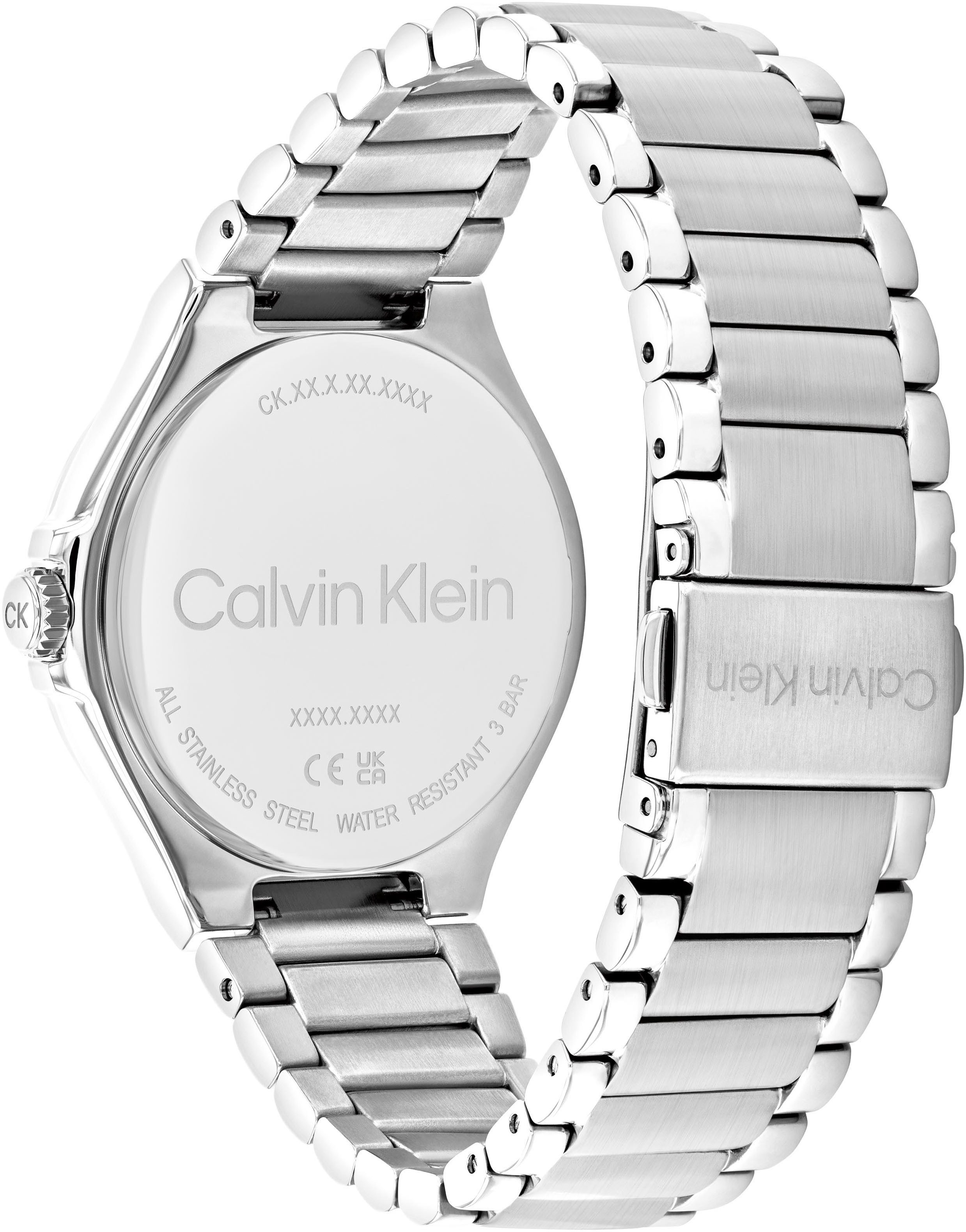 Calvin Klein Multifunctioneel horloge VIBRANCY Horloge, quartz, dameshorloge, dag, weekdag, stalen band