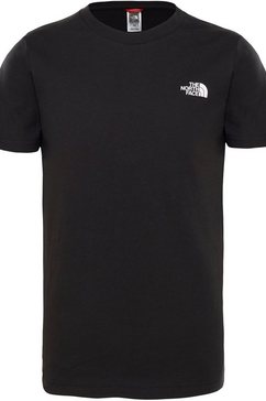 the north face t-shirt simple dome voor kinderen zwart
