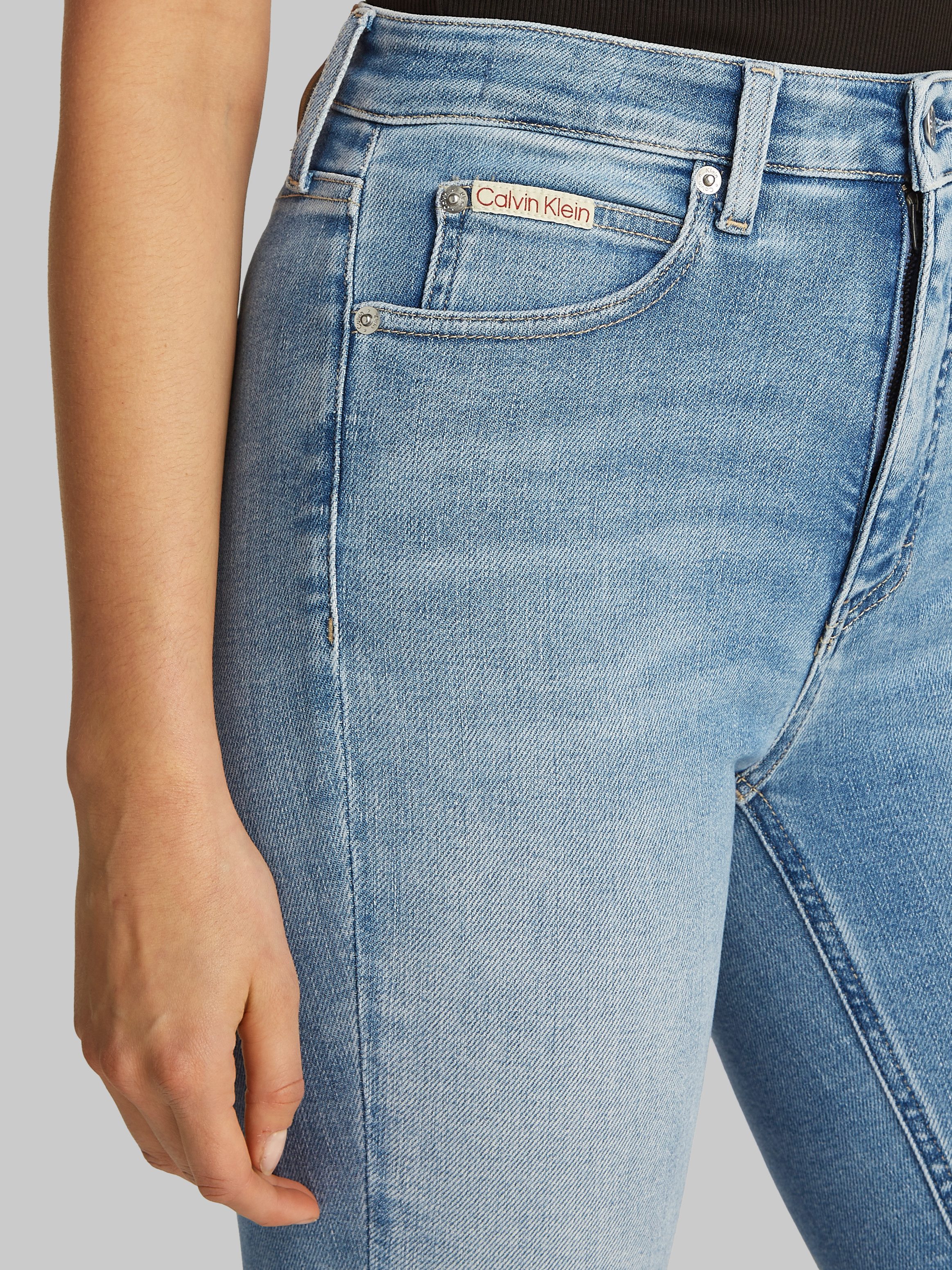 Calvin Klein Skinny fit jeans High rise skinny in 5-pocketsstijl