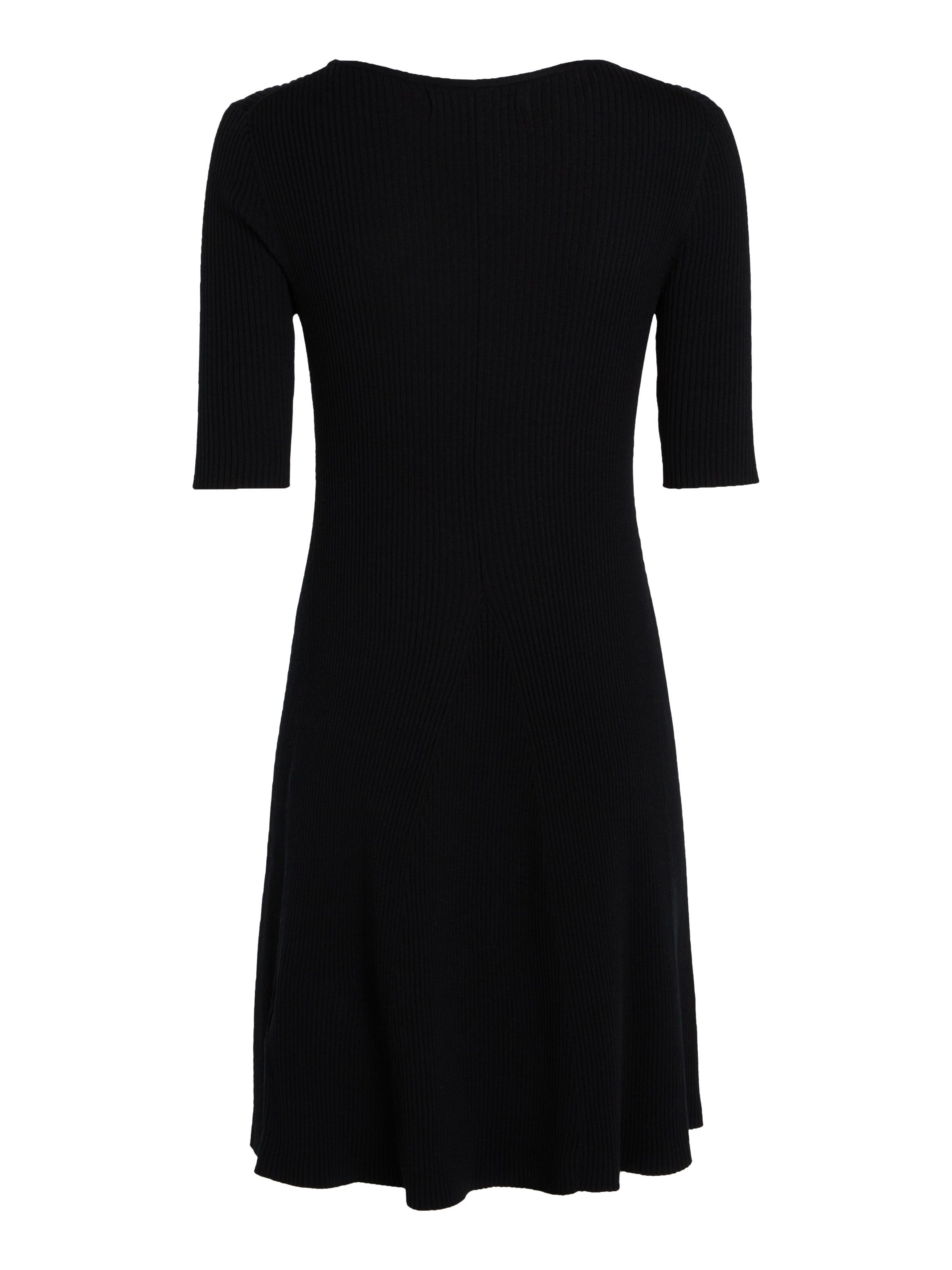 Calvin Klein Sweatjurk WOVEN LABEL SS SWEATER DRESS